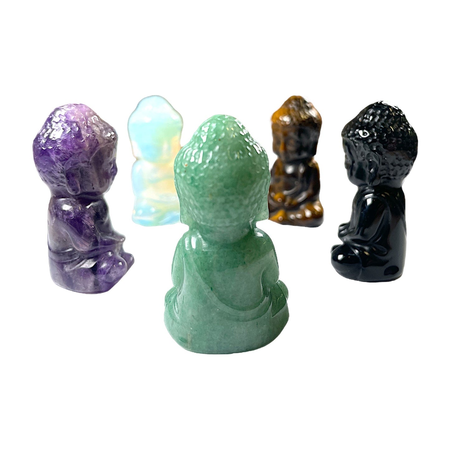 Figurine bouddha en Obsidienne noire - Foliesbijoux
