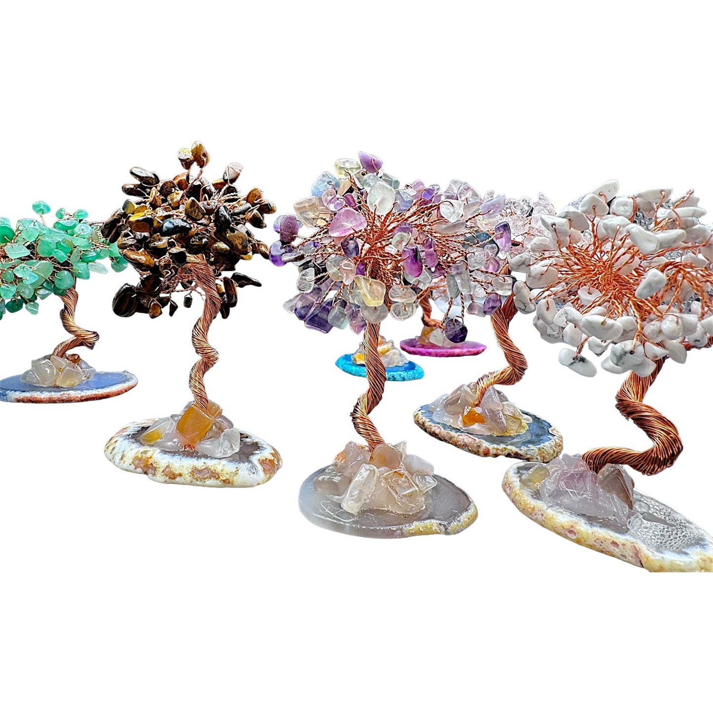 Arbre de vie en fluorine multicolore - Foliesbijoux