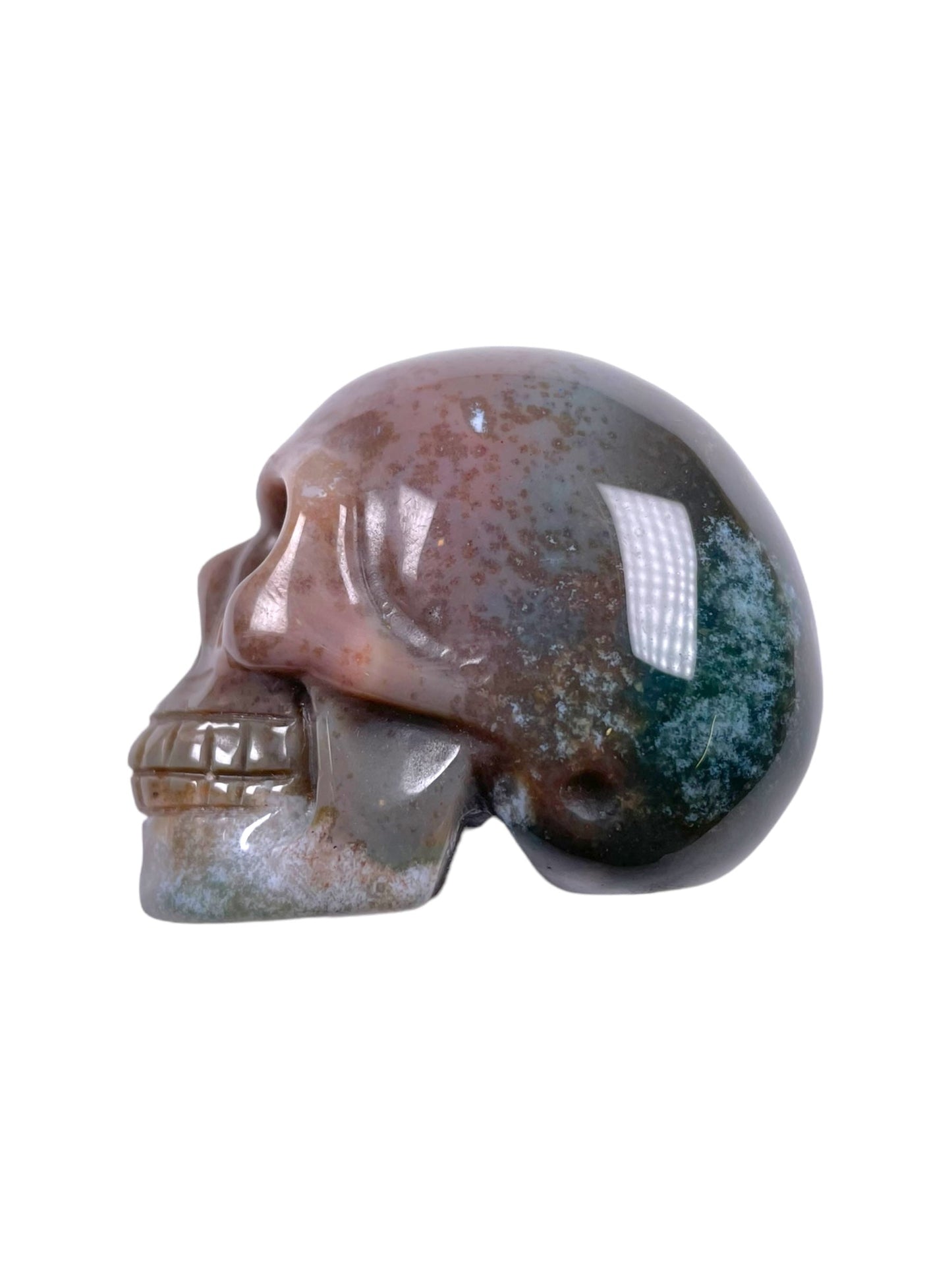 Crâne en Agate mousse - Foliesbijoux