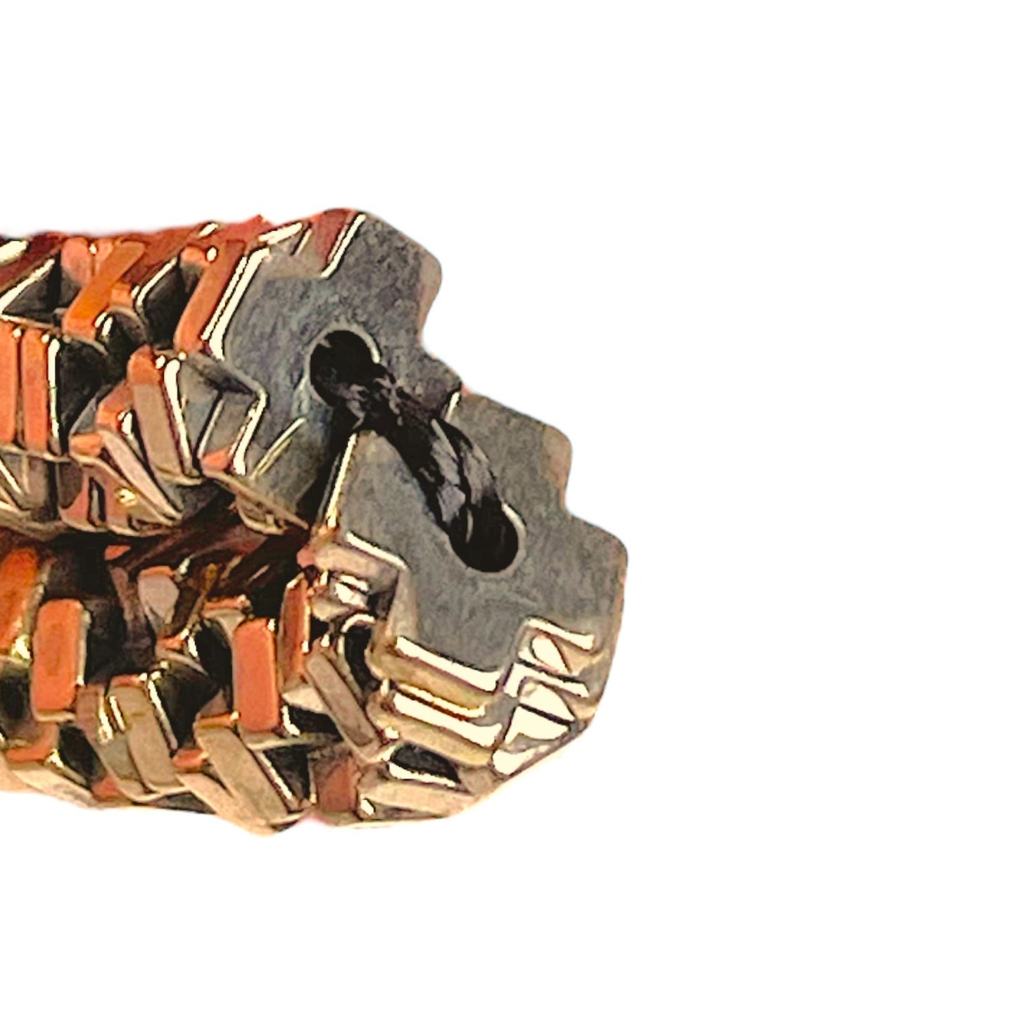 Fil de perle Hématite electroplaquée doré/bronze HED-107 - Foliesbijoux