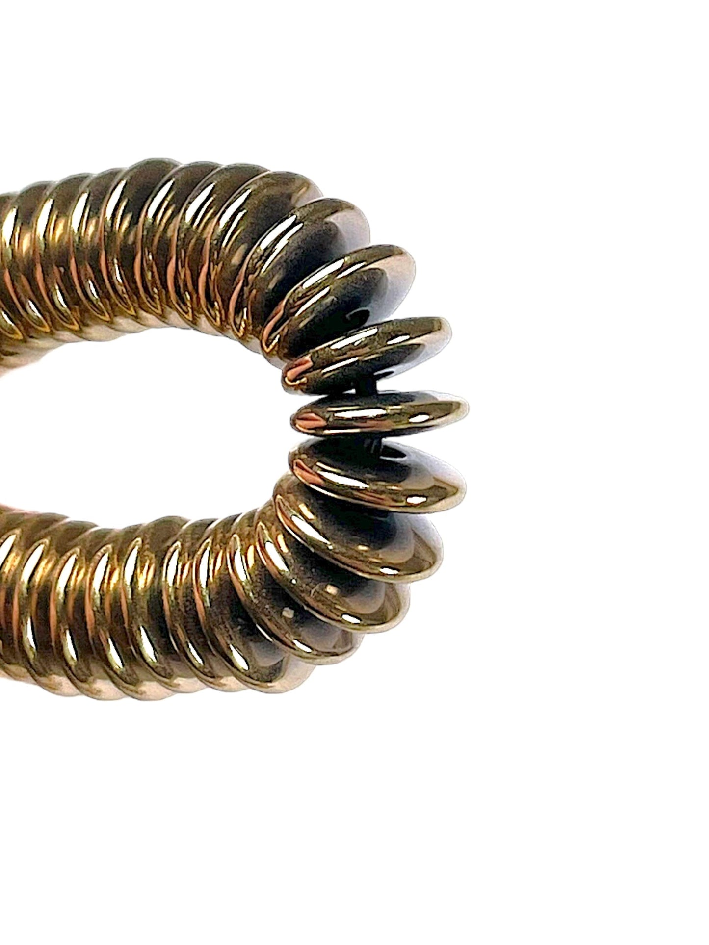 Fil de perle Hématite electroplaquée doré/bronze HED-97 - Foliesbijoux