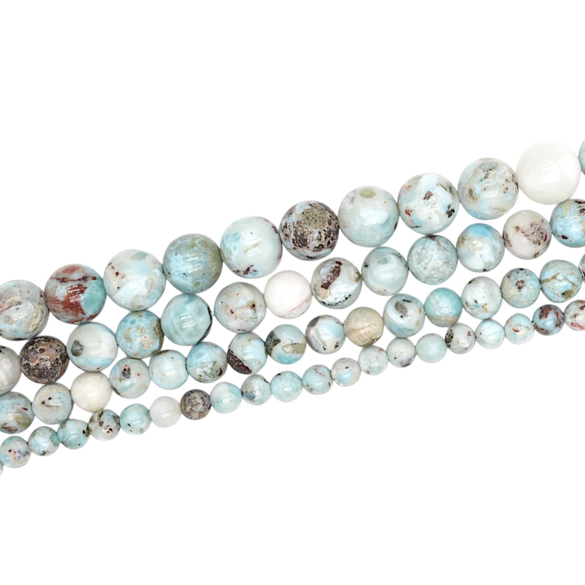 Larimar bead strand