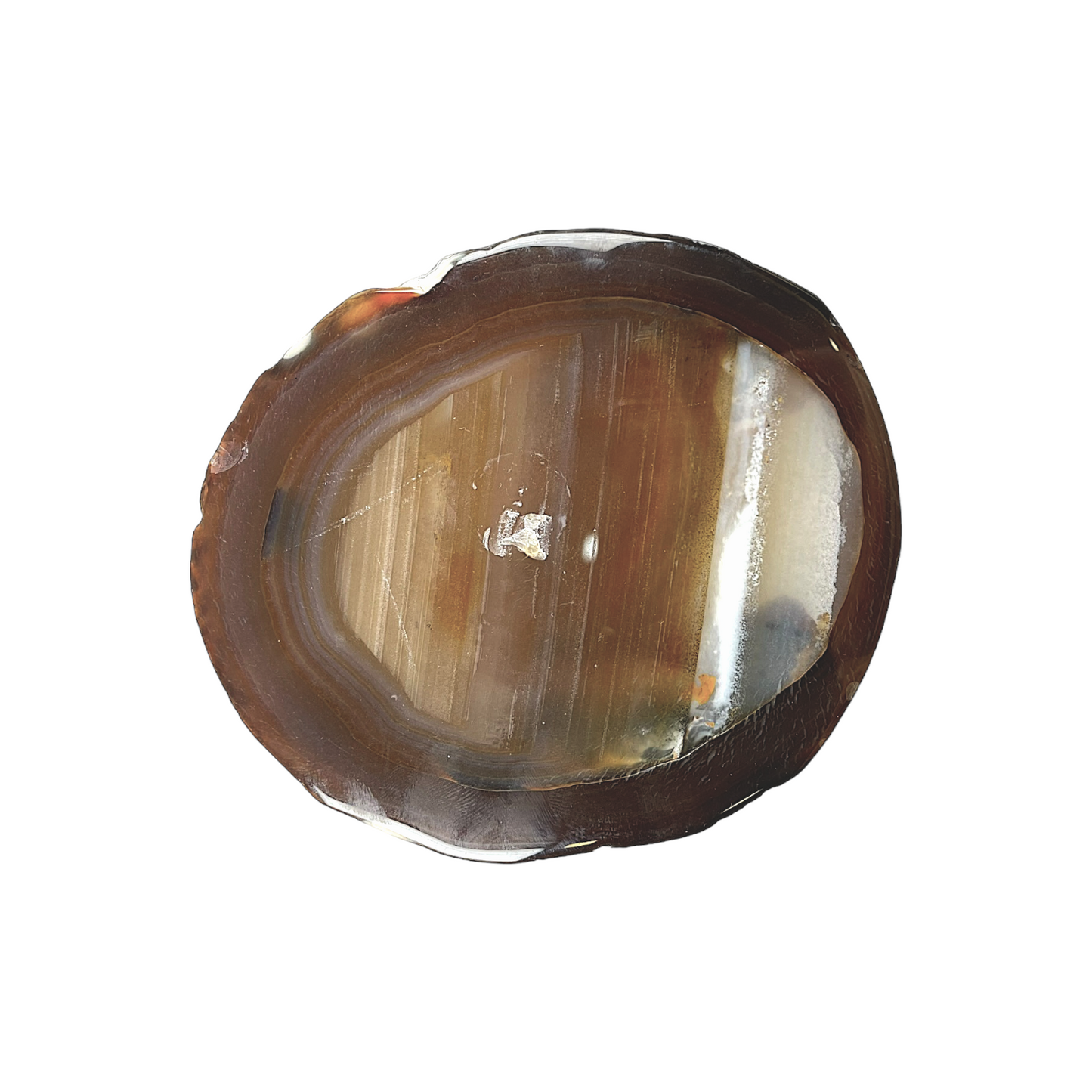 Agate marron - Foliesbijoux