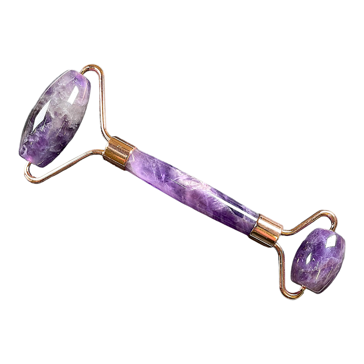 Rouleau de massage améthyste Peaux sensible/Anti-imperfection - Foliesbijoux