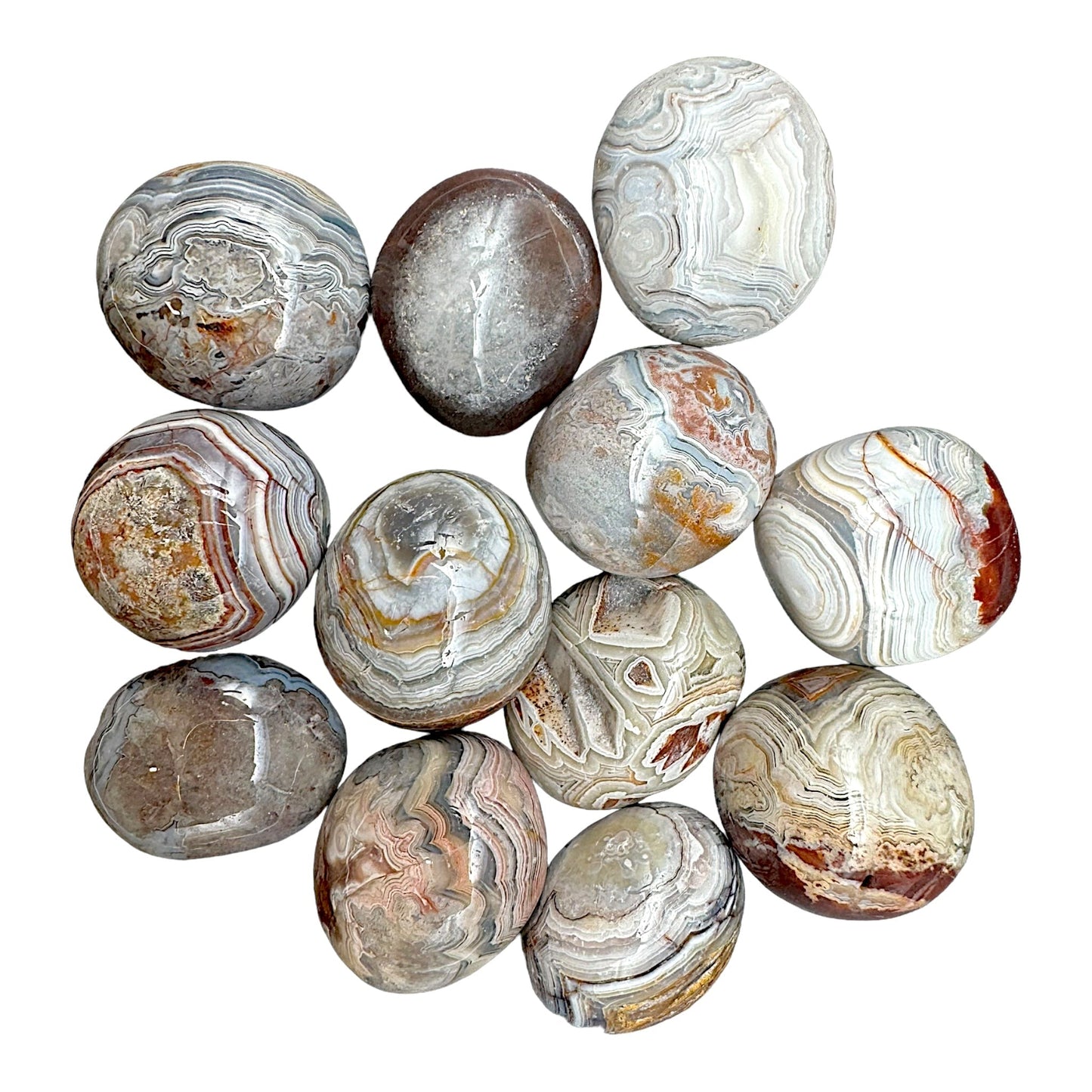 Pierre roulée en Agate crazy - Foliesbijoux