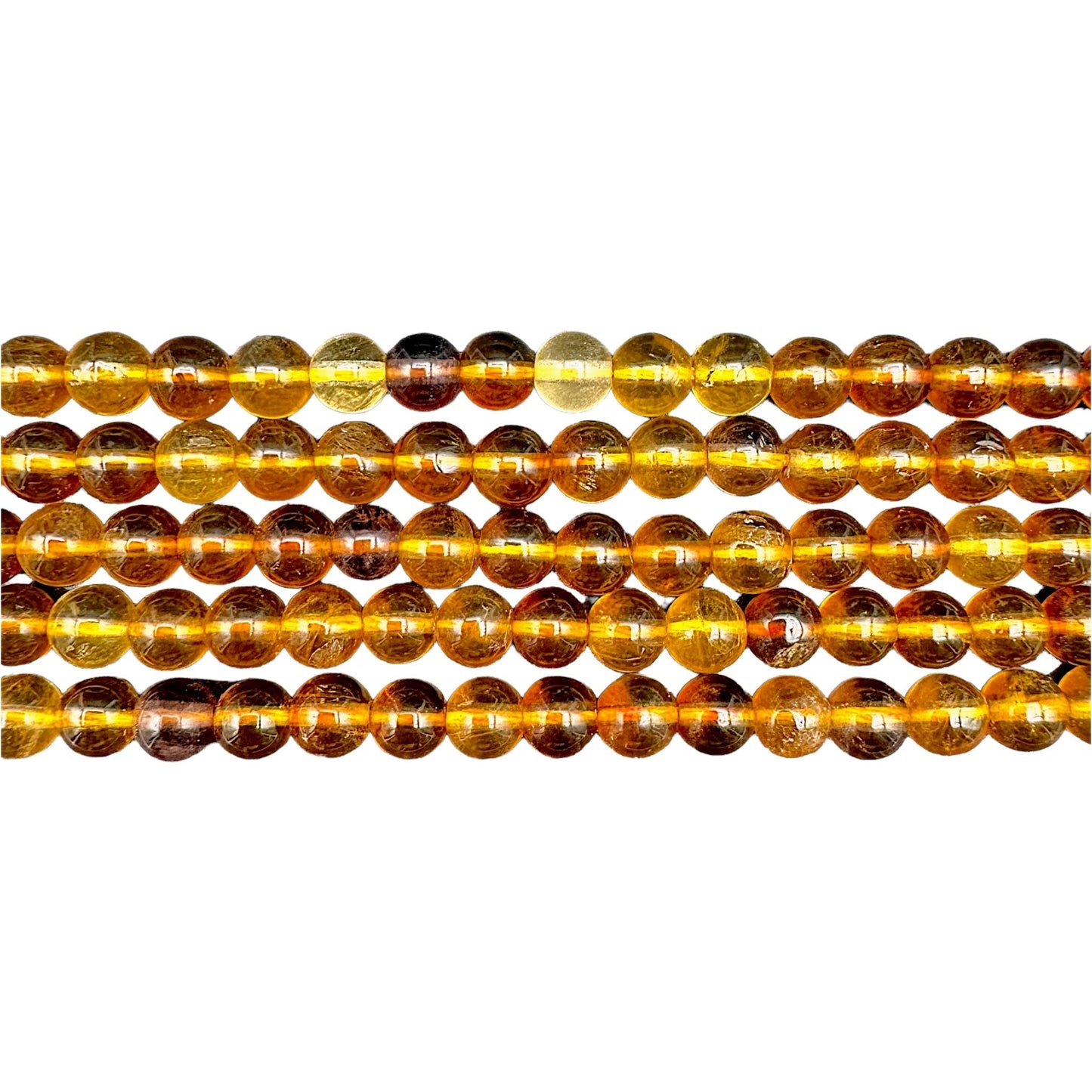 Fil de perle Tourmaline jaune - Foliesbijoux