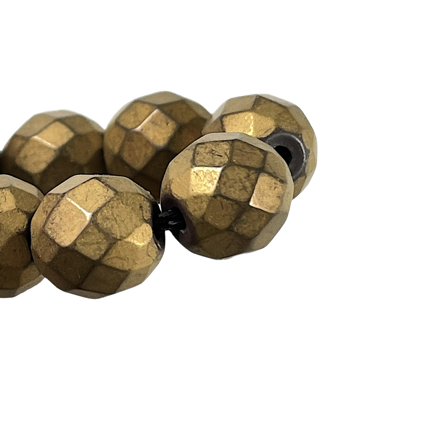 Fil de perle Hématite electroplaquée matte MD-31 - Foliesbijoux