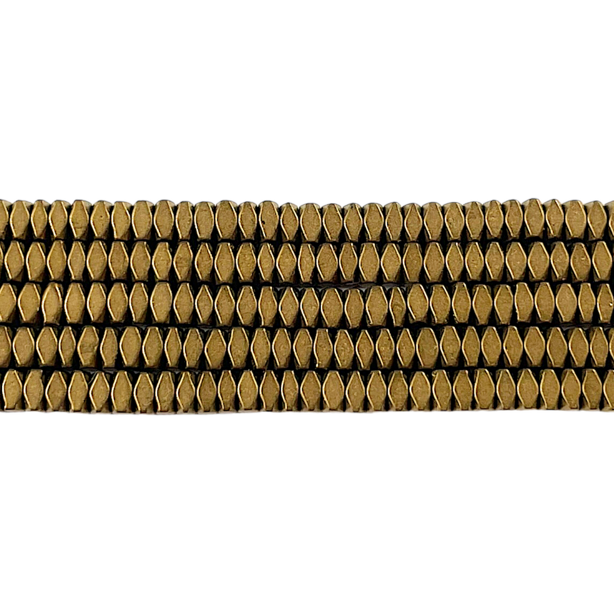 Fil de perle Hématite electroplaquée matte MD-23 - Foliesbijoux