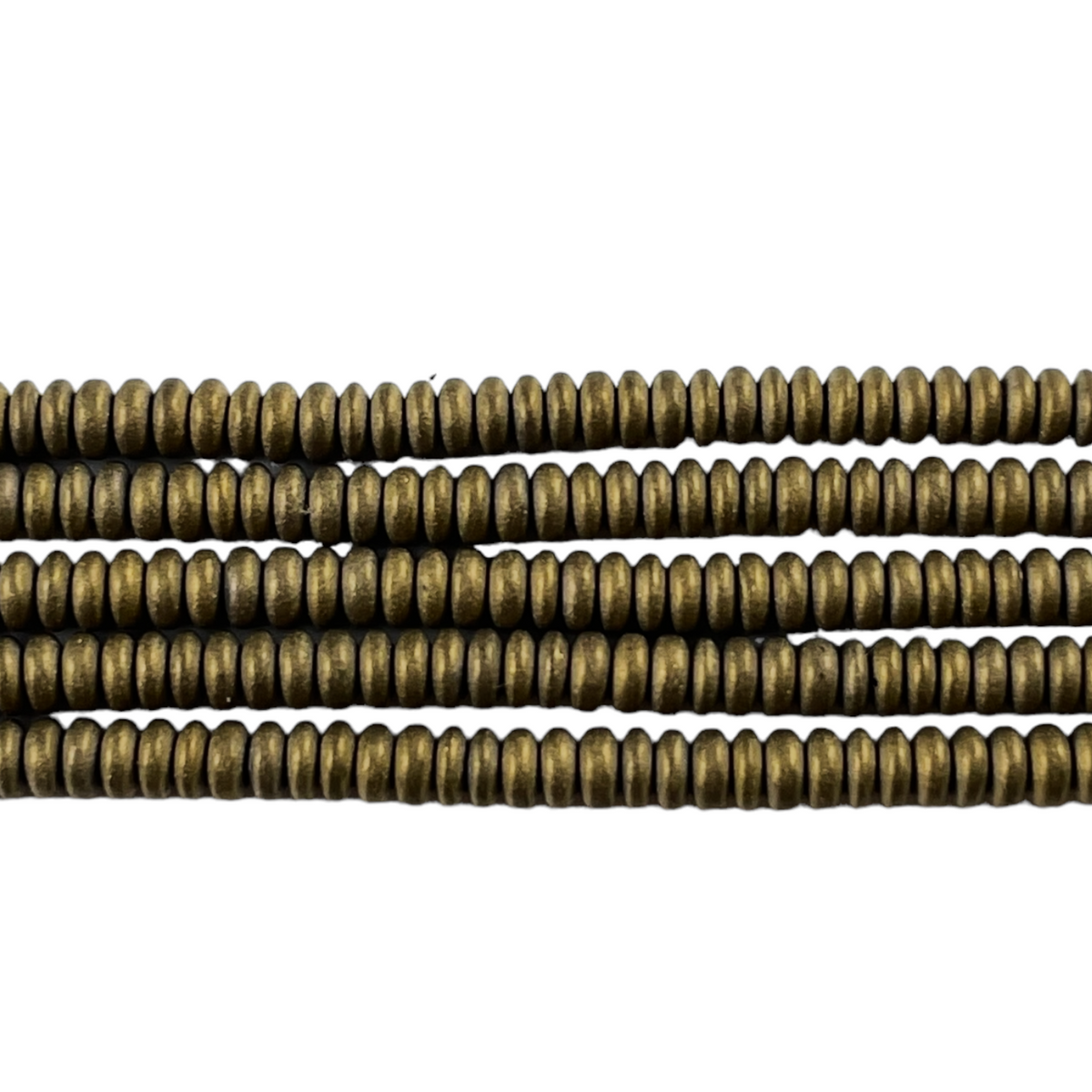 Fil de perle Hématite electroplaquée matte MD-22 - Foliesbijoux