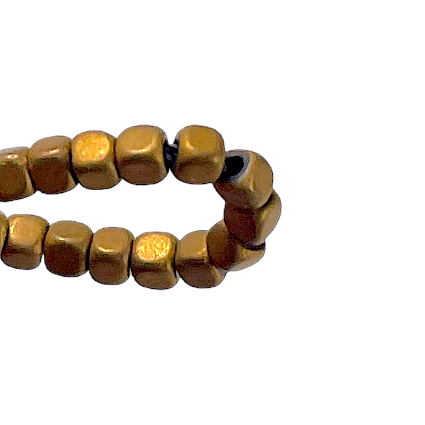 Fil de perle Hématite electroplaquée matte MD-12 - Foliesbijoux