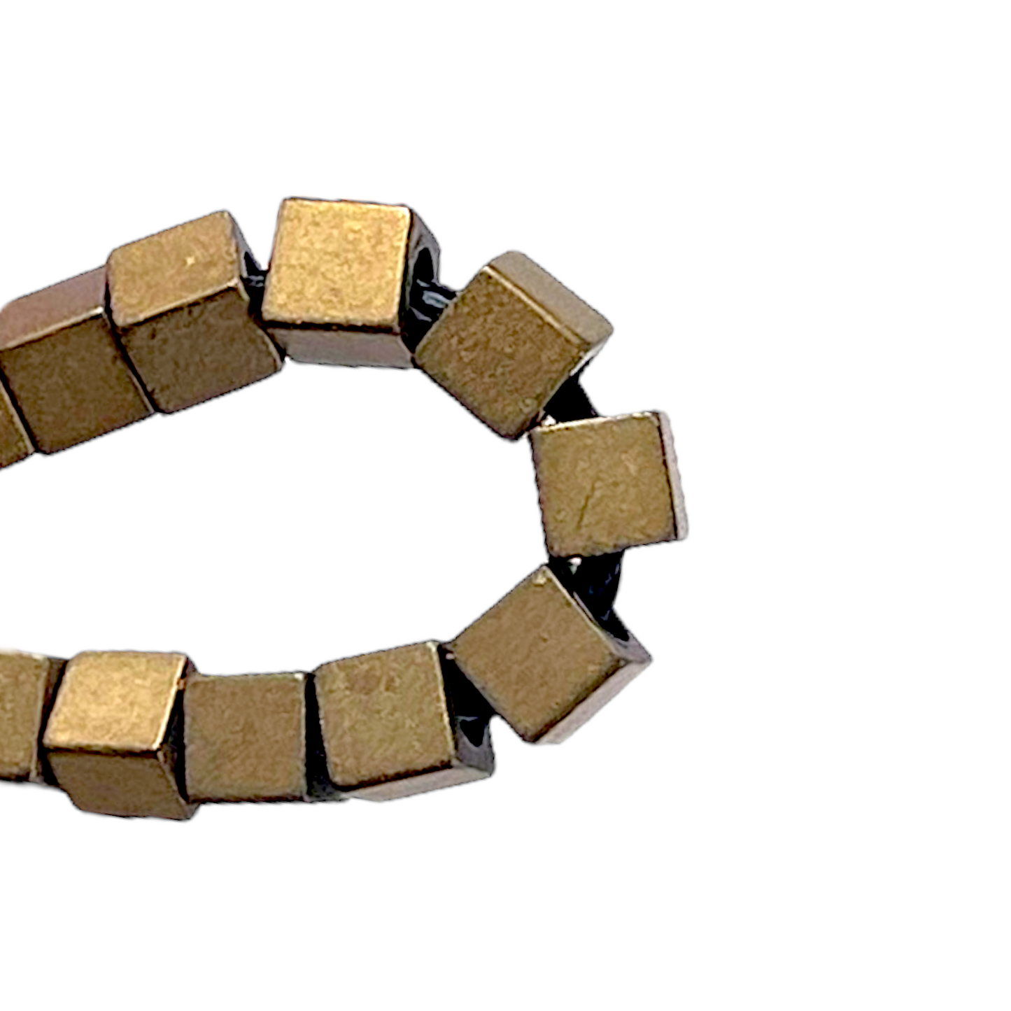 Fil de perle Hématite electroplaquée matte MD-8 - Foliesbijoux