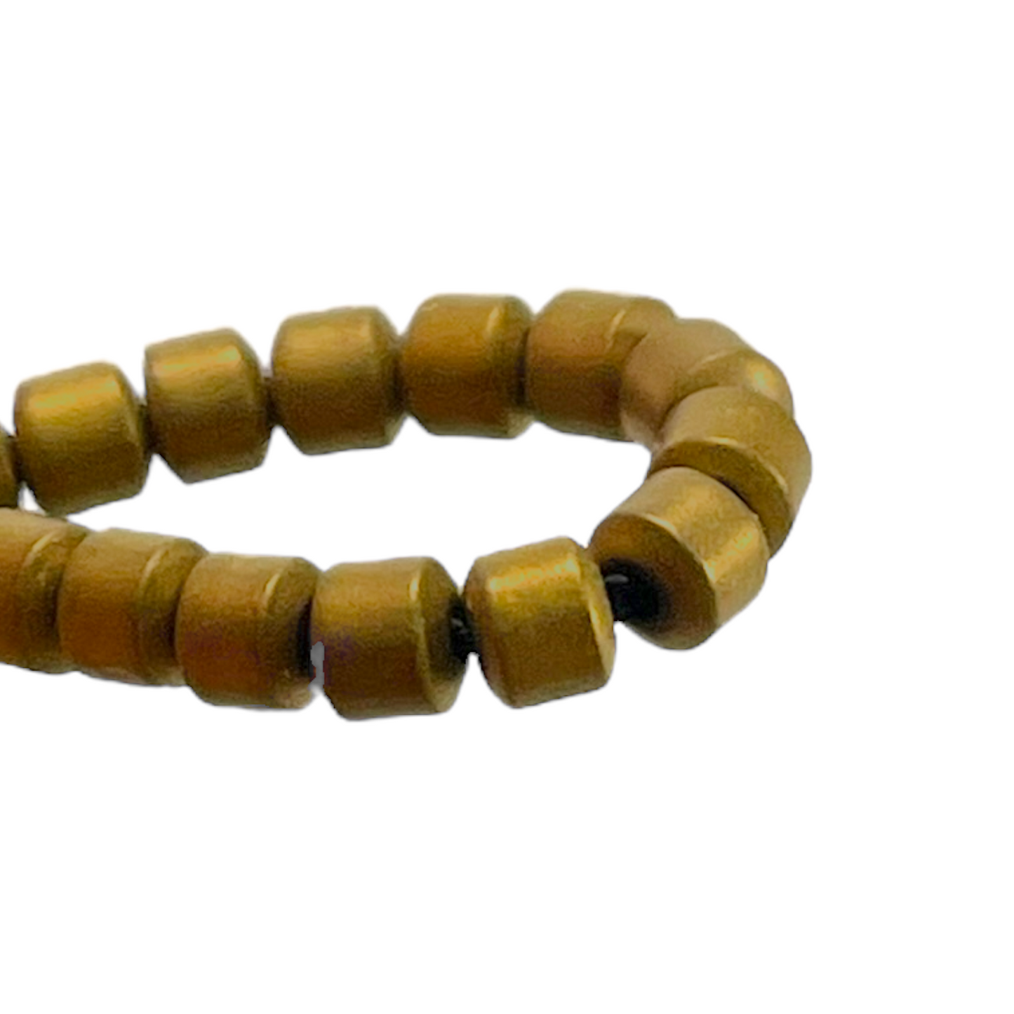 Fil de perle Hématite electroplaquée matte MD-4 - Foliesbijoux