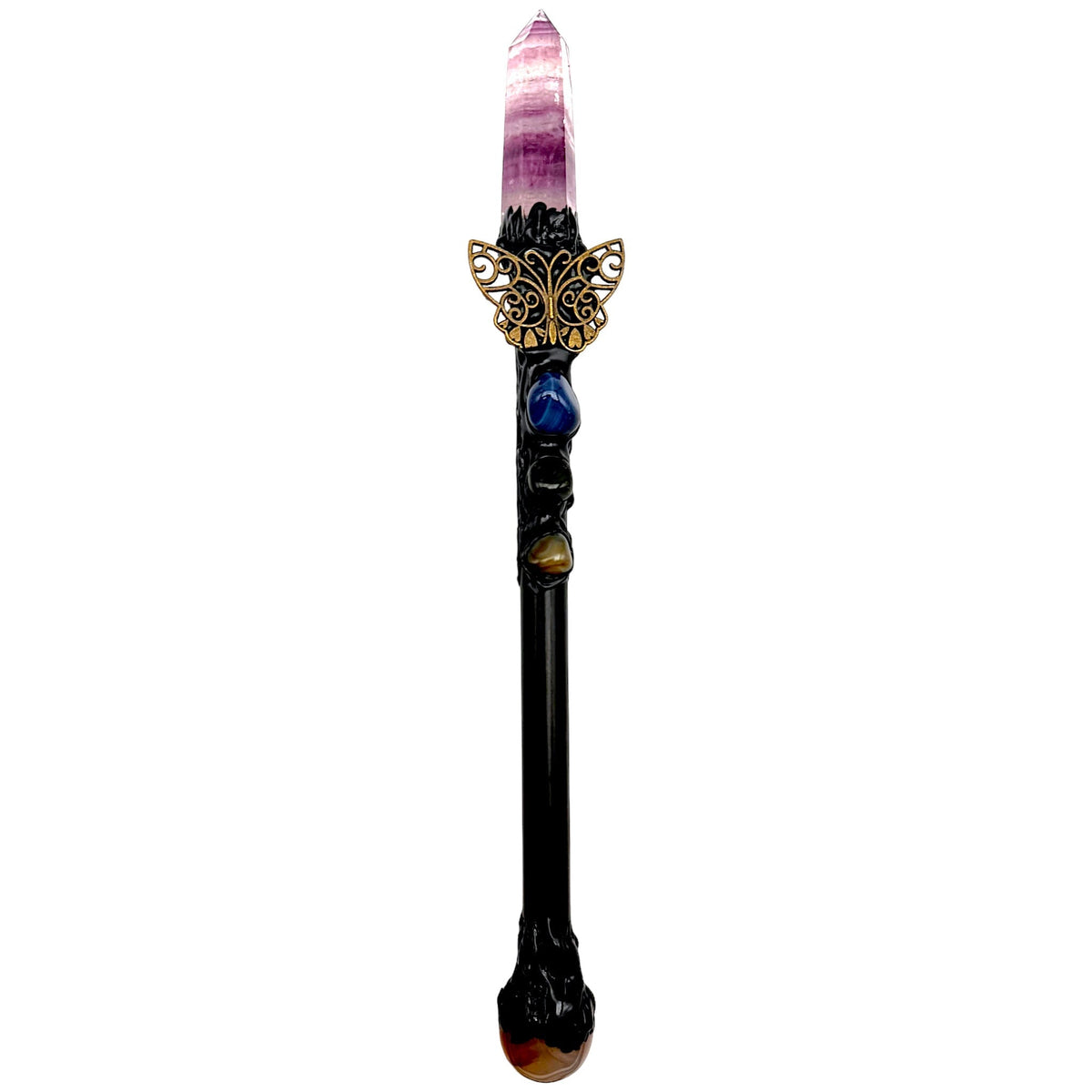 Baguette magique artisanale pour rituel & méditation aléatoire - Foliesbijoux