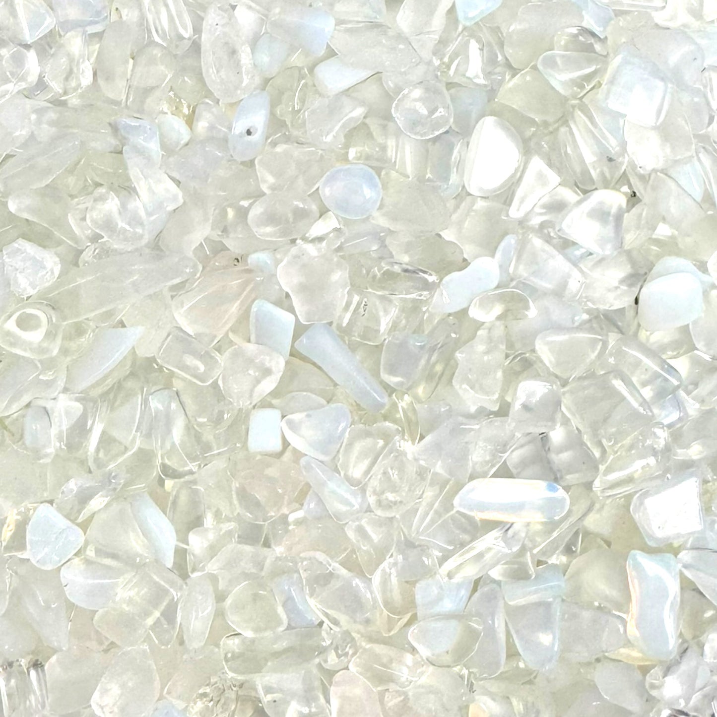 Mini pierre percé en Opaline synthétique - Foliesbijoux