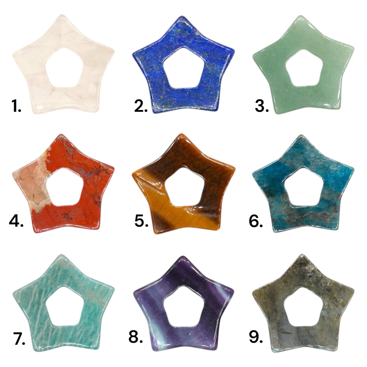 Set of 2 Star charms for earrings (Hoop earring not included) (2 sizes available)