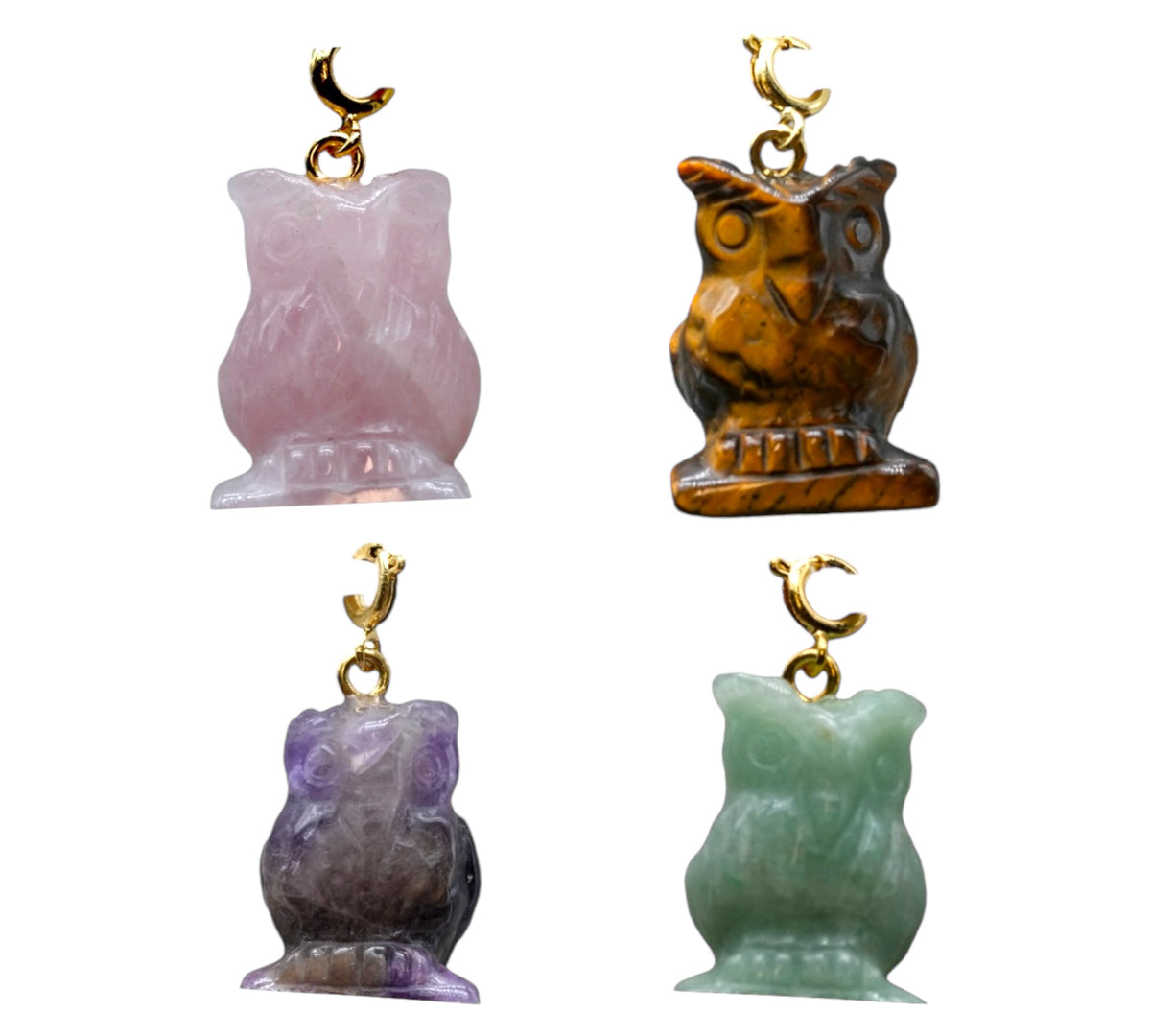 Pendentif hibou doré (symbole de sagesse et protection) - Foliesbijoux
