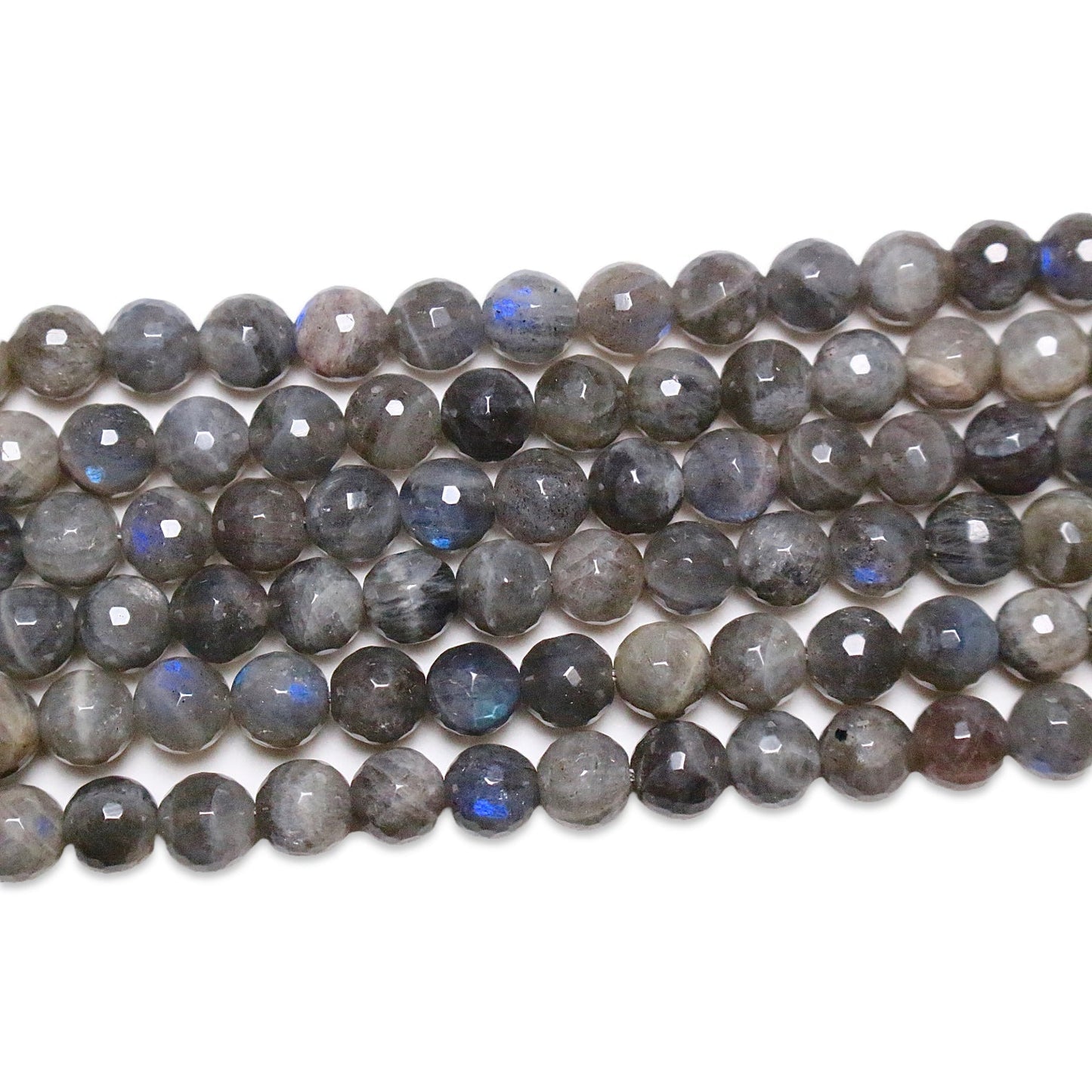 Fil de perles facettées labradorite - Foliesbijoux