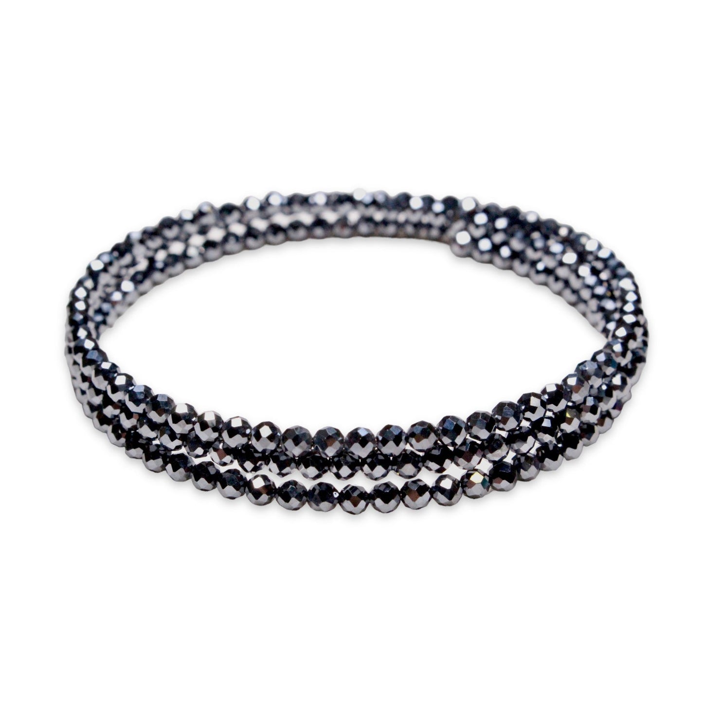 Bracelet Terahertz A Facetté 3 tours - Foliesbijoux