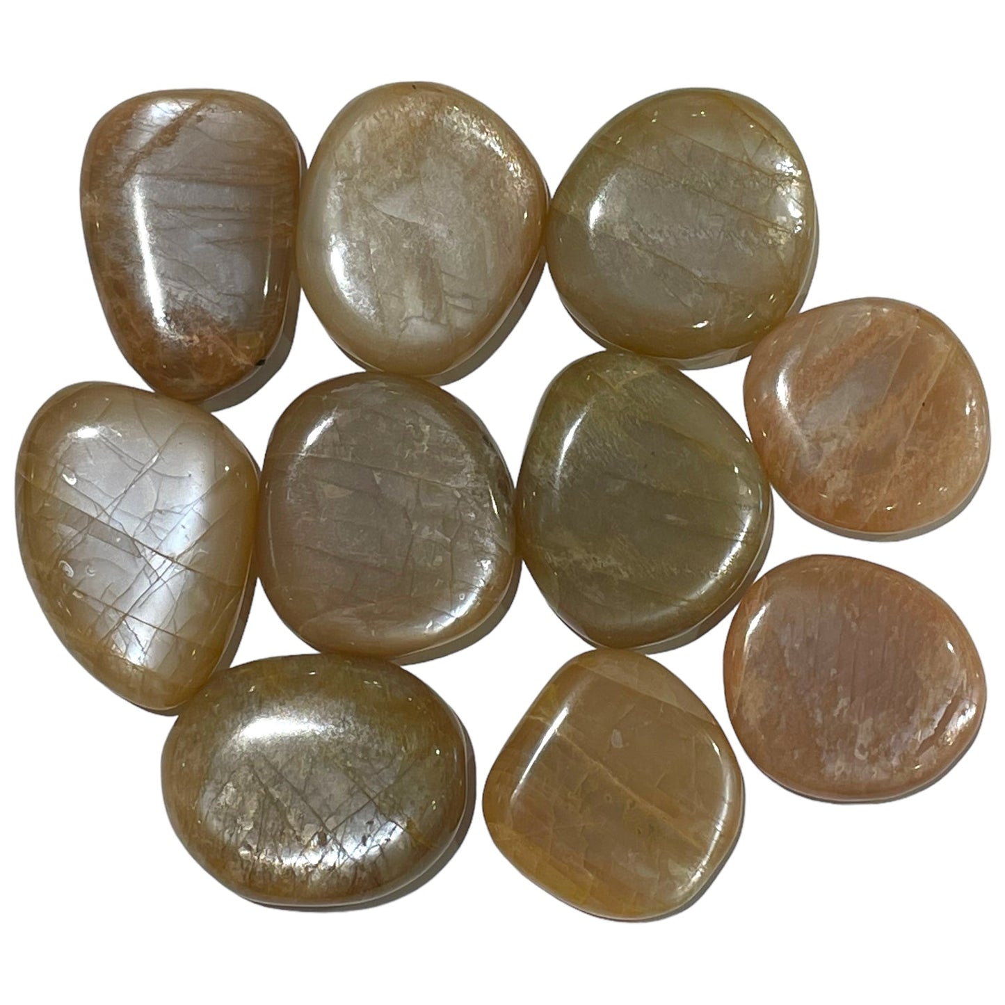 Galet Pierre de Lune Rose 40mm (Lot de 250g) - Foliesbijoux