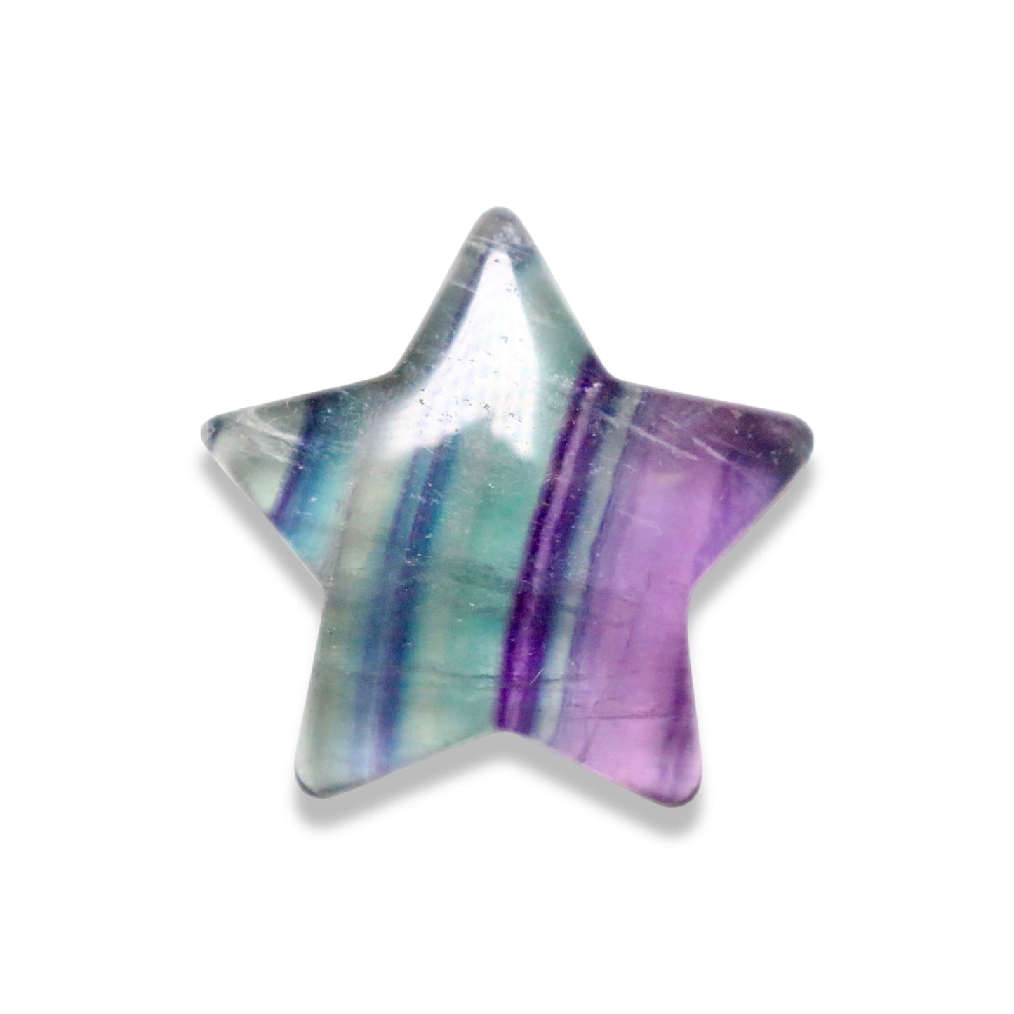 Etoile en fluorine multicolore à l'unité - Foliesbijoux