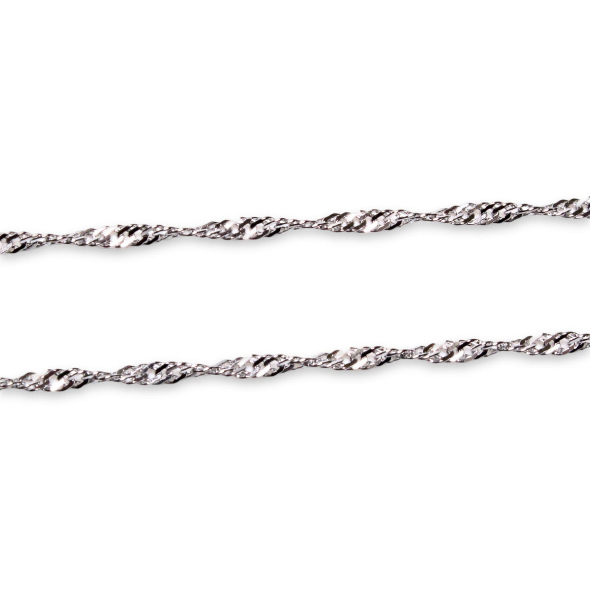 Lot de 10 chaînes en acier inoxydable argenté référence 12 - Foliesbijoux