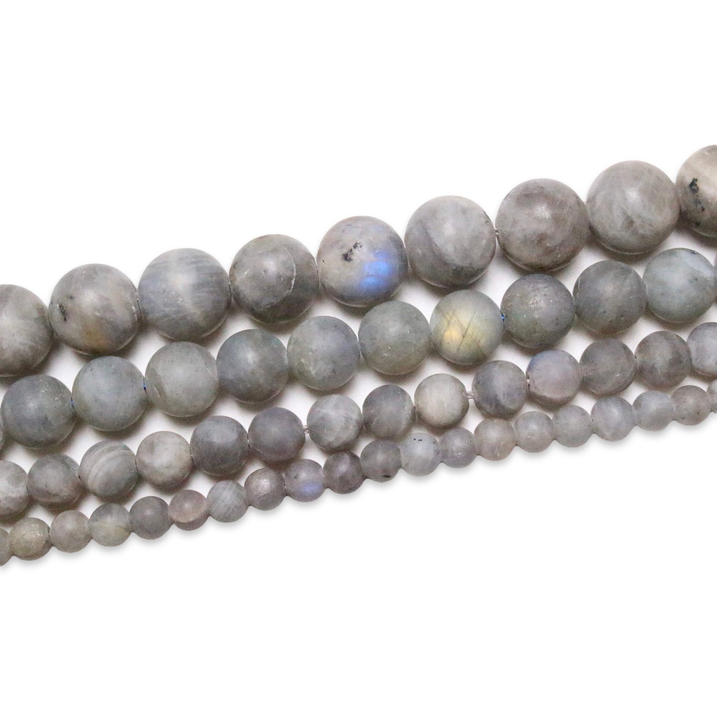 Fil de perle Labradorite mat A+ - Foliesbijoux