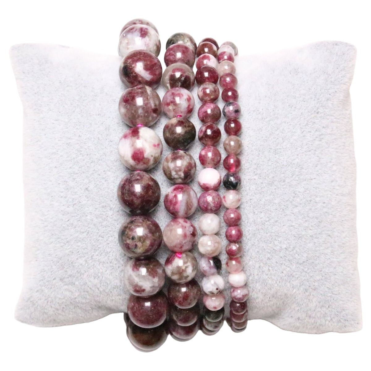 Bracelet Tourmaline rose foncé rubellite A+ - Foliesbijoux