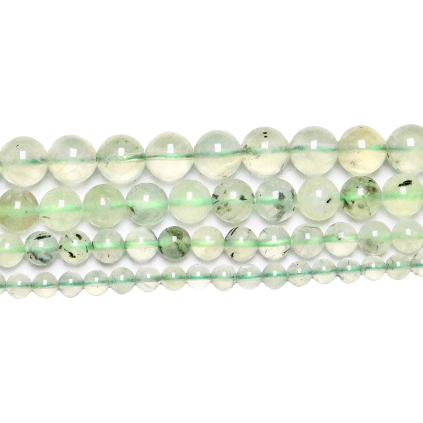 Fil de perle Prehnite A+ - Foliesbijoux