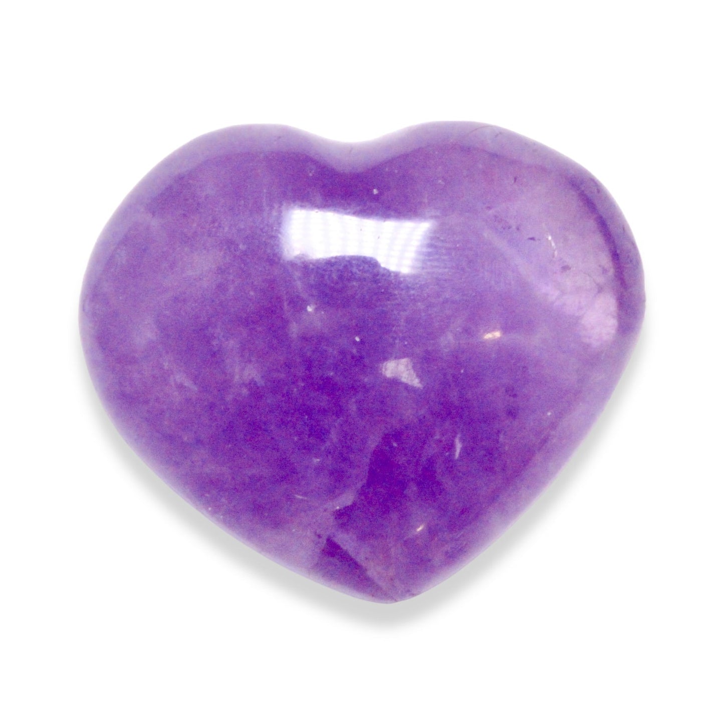 Petit Coeur en Améthyste à l'unite - Foliesbijoux