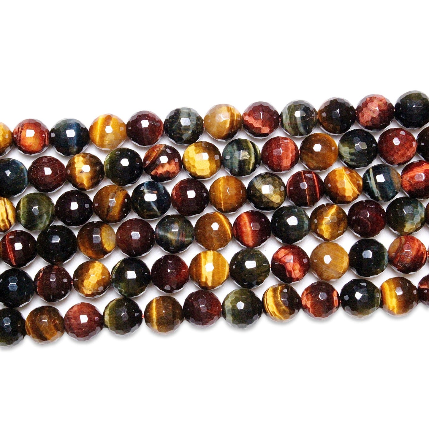 Fil de perles facettées 3 yeux - Foliesbijoux