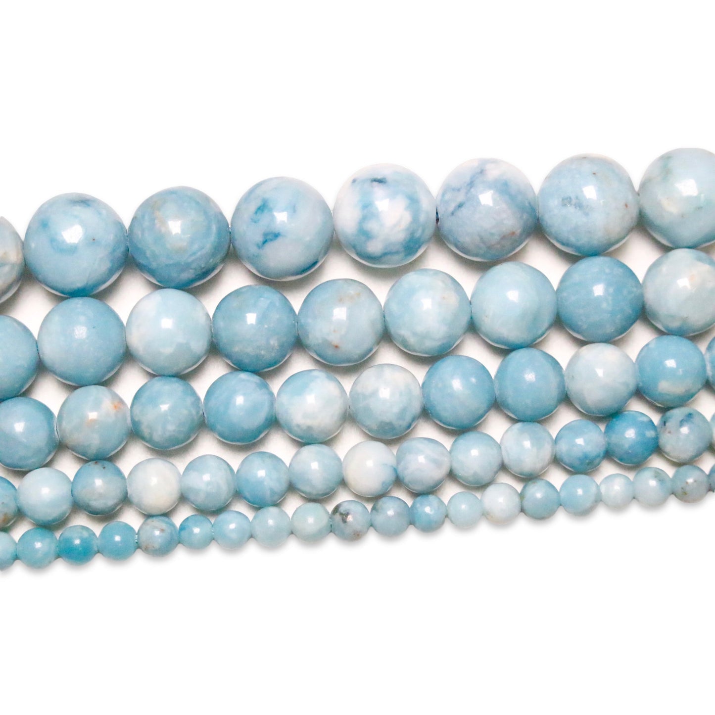 Fil de perle Larimar Du Brésil A - Foliesbijoux