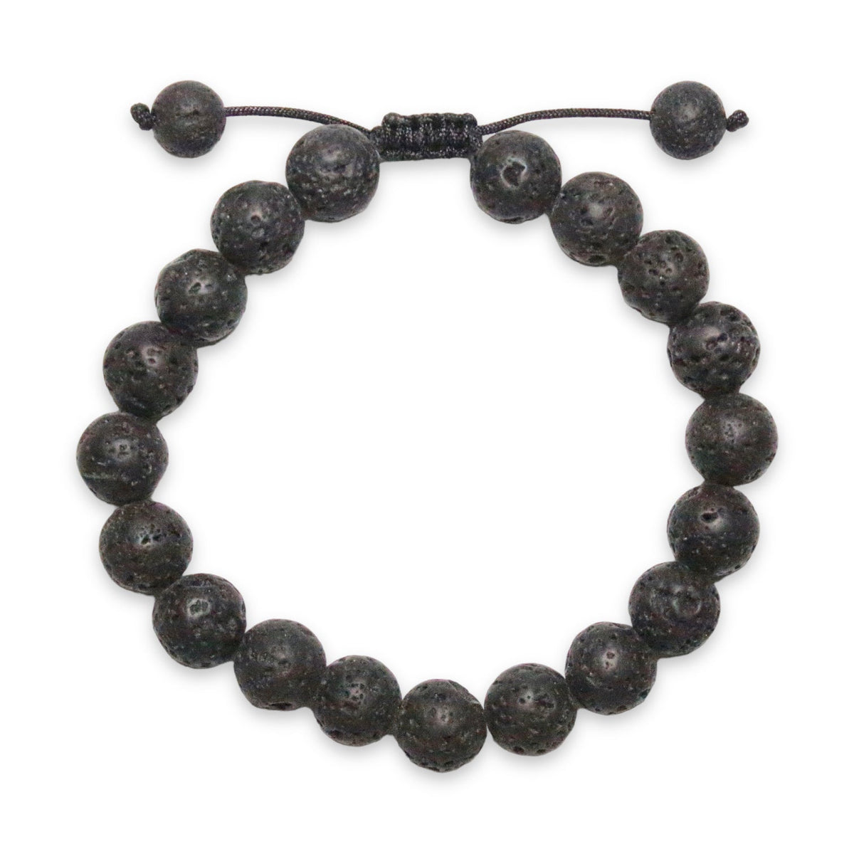 Bracelet Shamballa pierre de lave A - Foliesbijoux