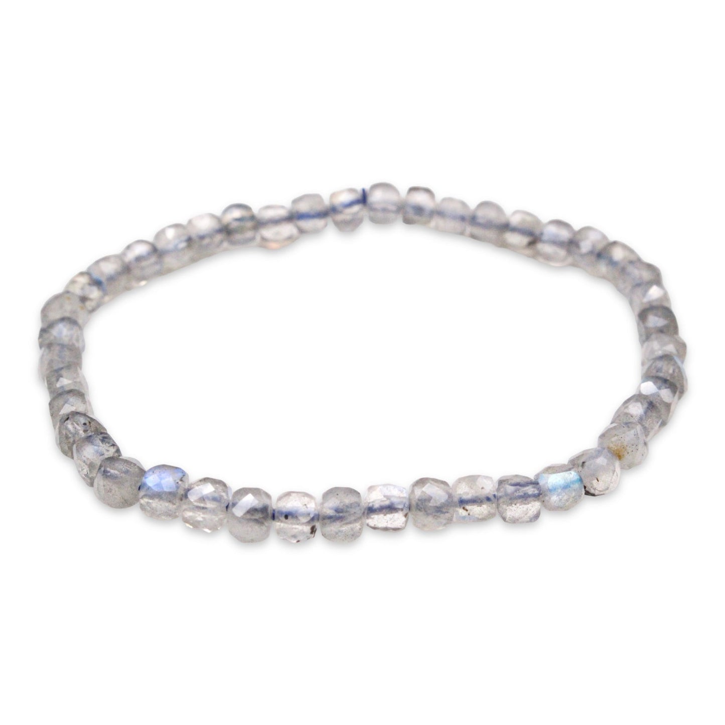 Bracelet Labradorite AA+ cube 4x4 mm - Foliesbijoux