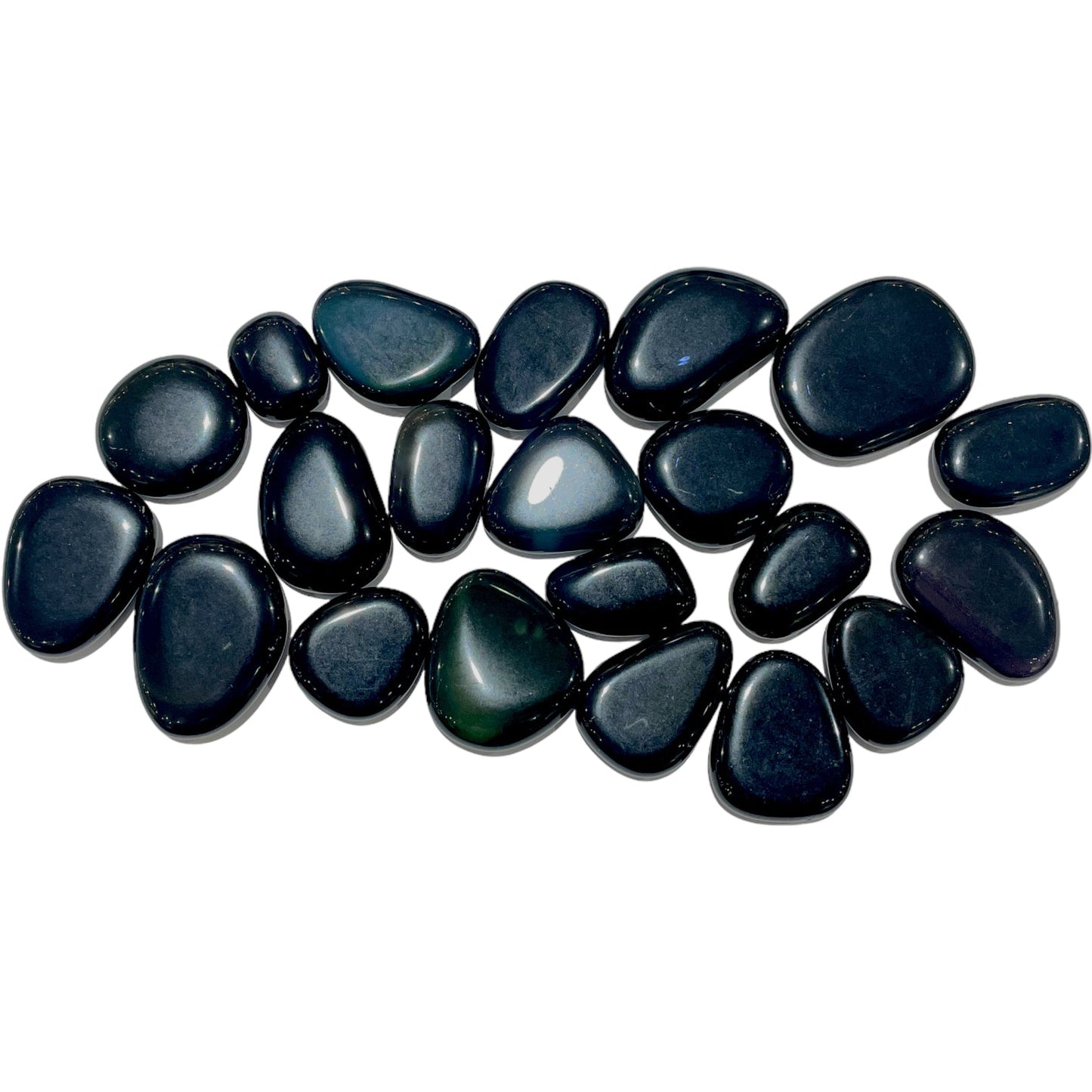 Galet Obsidienne Oeil Céleste 40mm (Lot de 200g) - Foliesbijoux