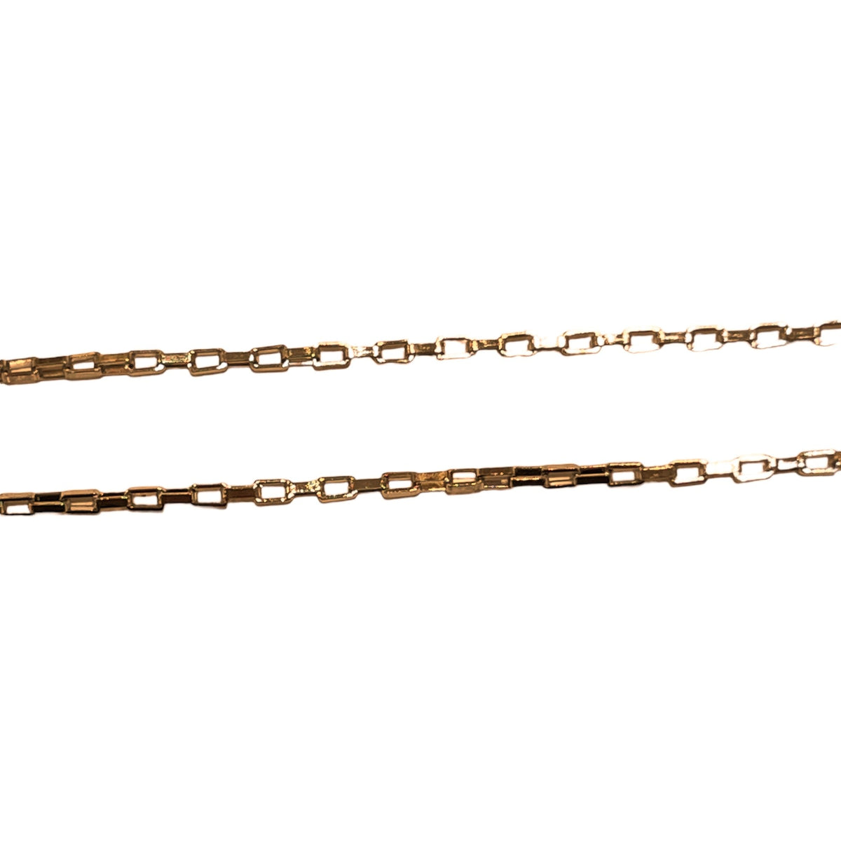 Lot de 10 chaînes en acier inoxydable doré modèle 7 - Foliesbijoux