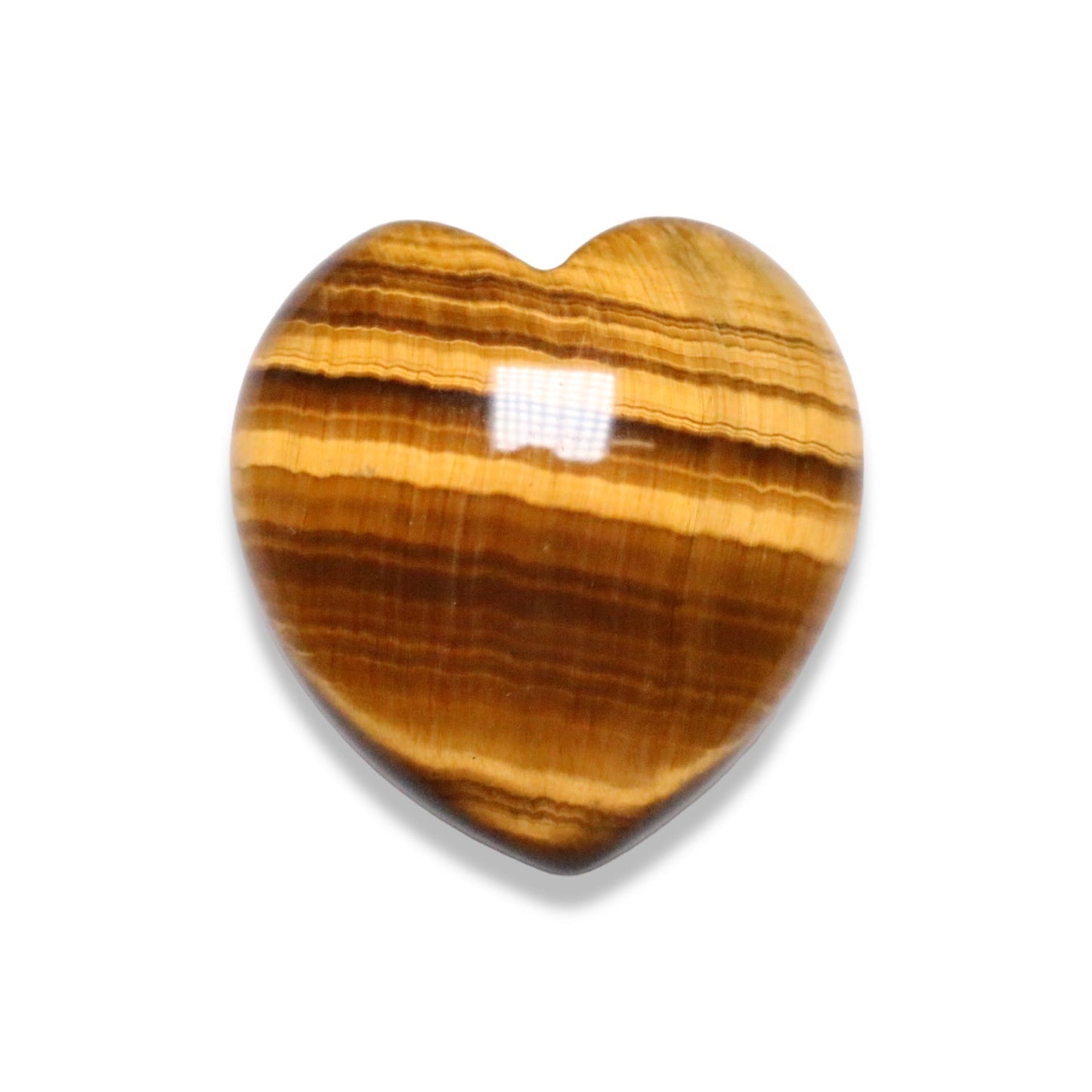 Coeur Oeil de tigre à l'unité - Foliesbijoux