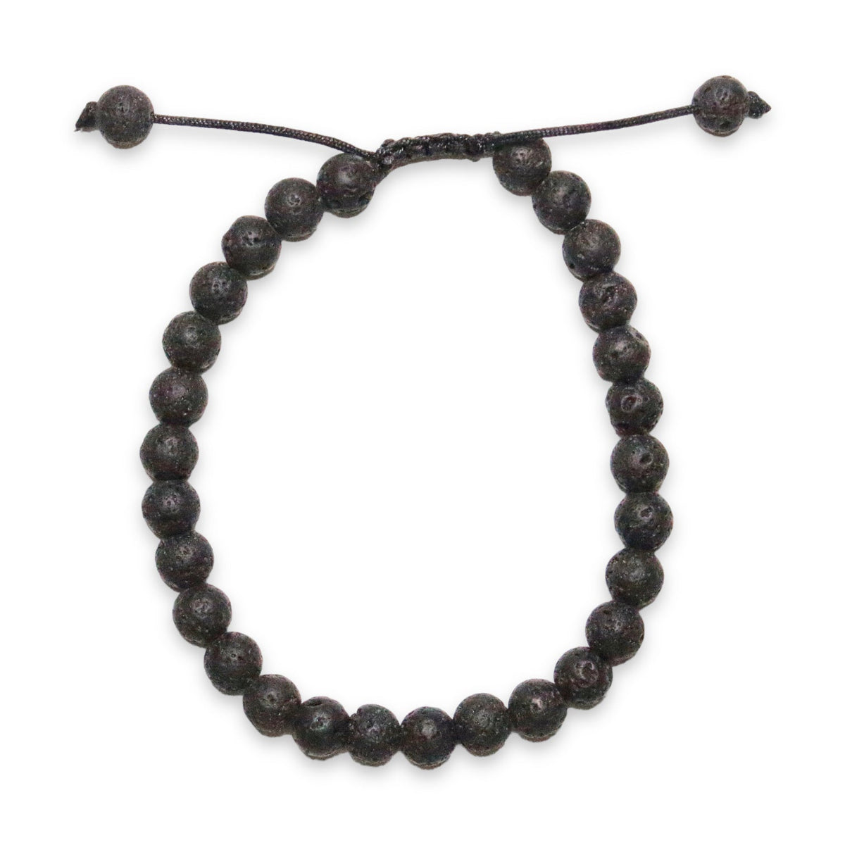Bracelet Shamballa pierre de lave A - Foliesbijoux