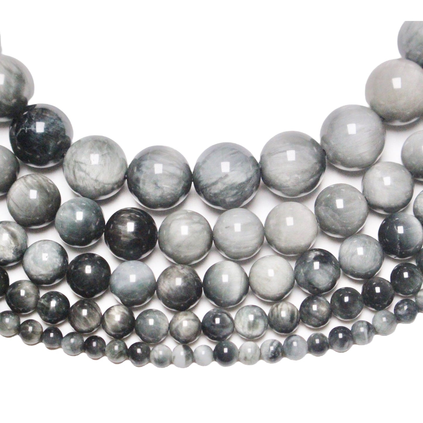 Fil de perle Quartz Oeil de chat AA - Foliesbijoux