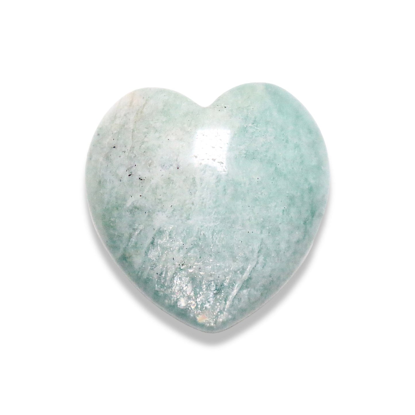 Coeur Amazonite à l'unité - Foliesbijoux