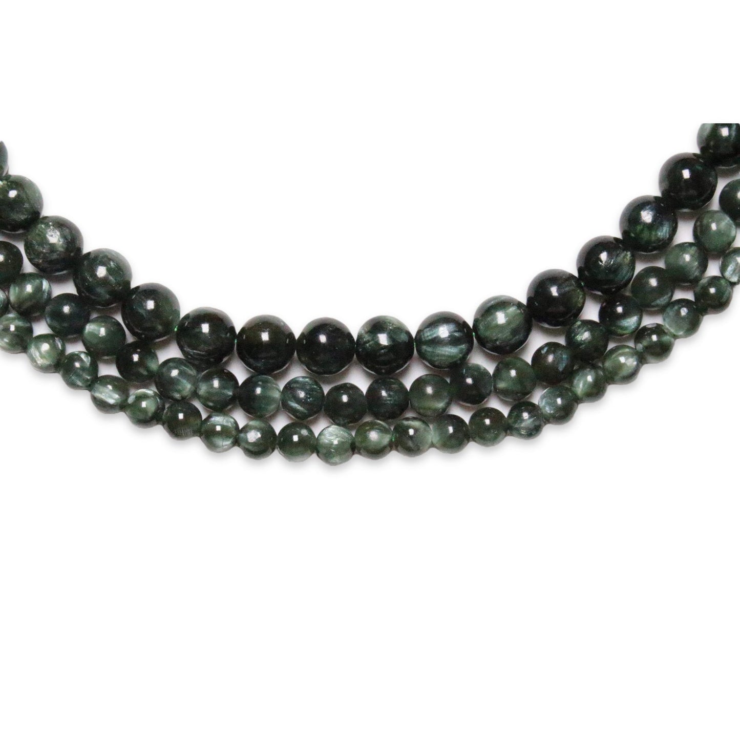 Fil de perle Séraphinite AAA - Foliesbijoux