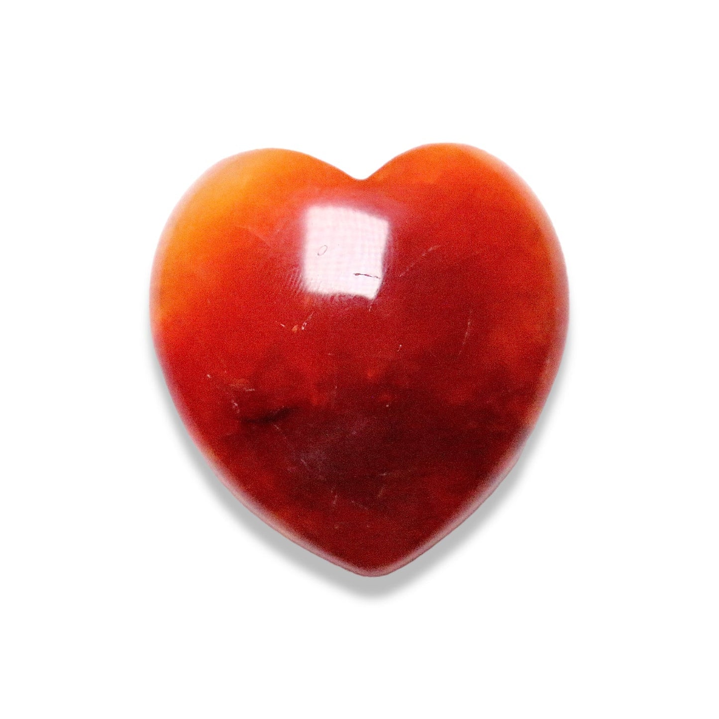 Coeur Cornaline à l'unité - Foliesbijoux