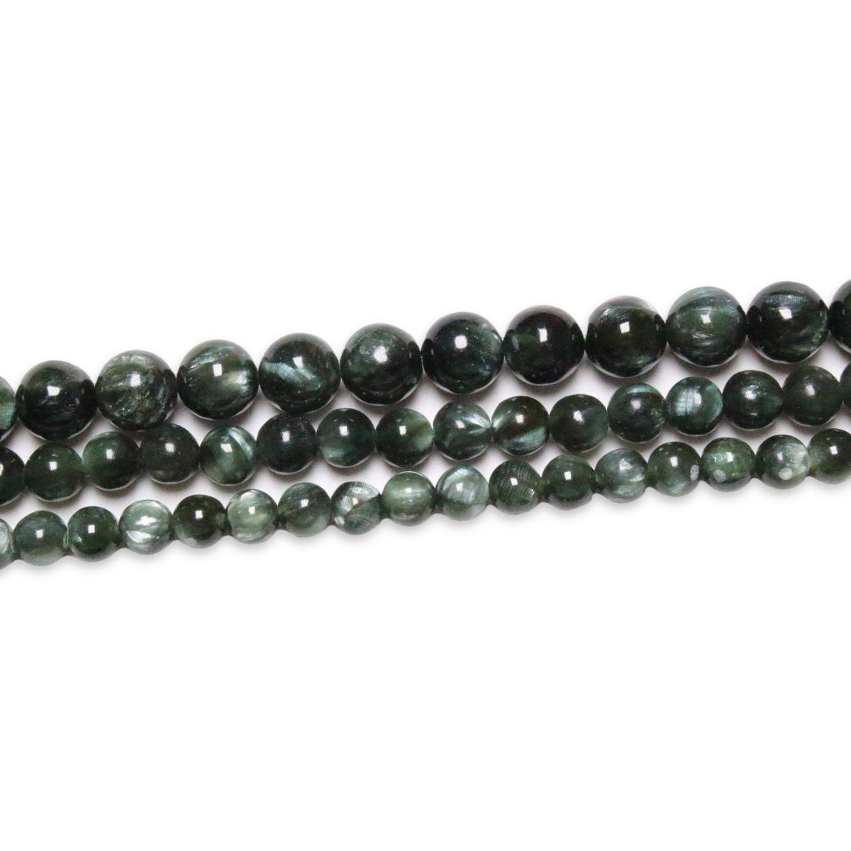 Fil de perle Séraphinite AAA - Foliesbijoux