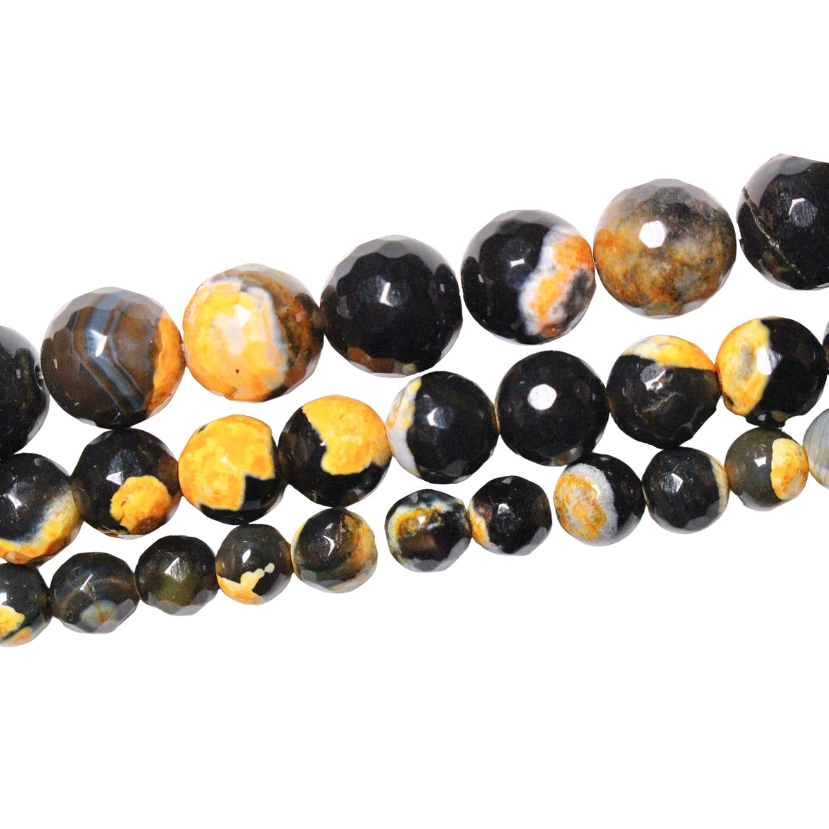 Fil de perle Jaspe Bourdon imitation teinté - Foliesbijoux