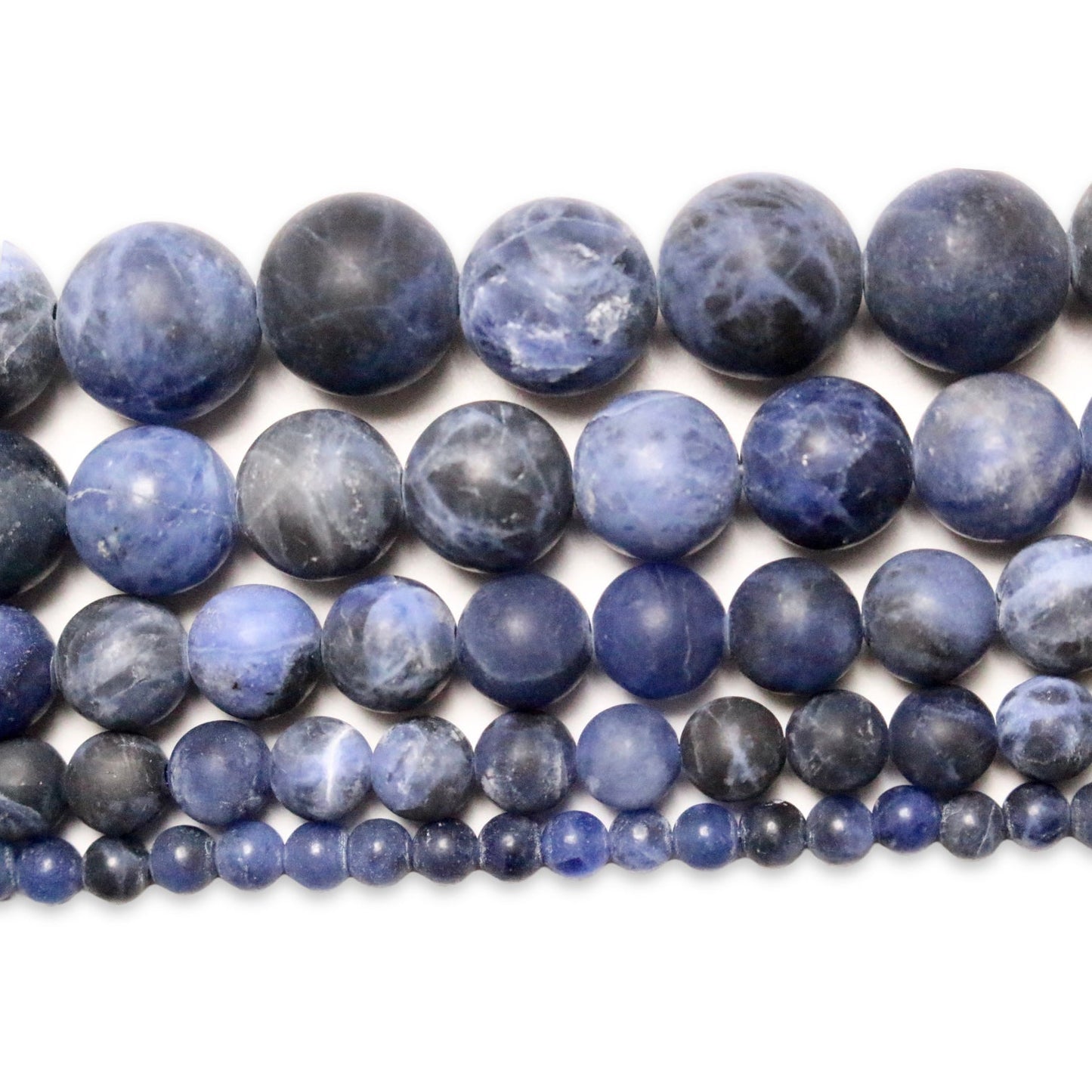 Fil de perle Sodalite mat A - Foliesbijoux