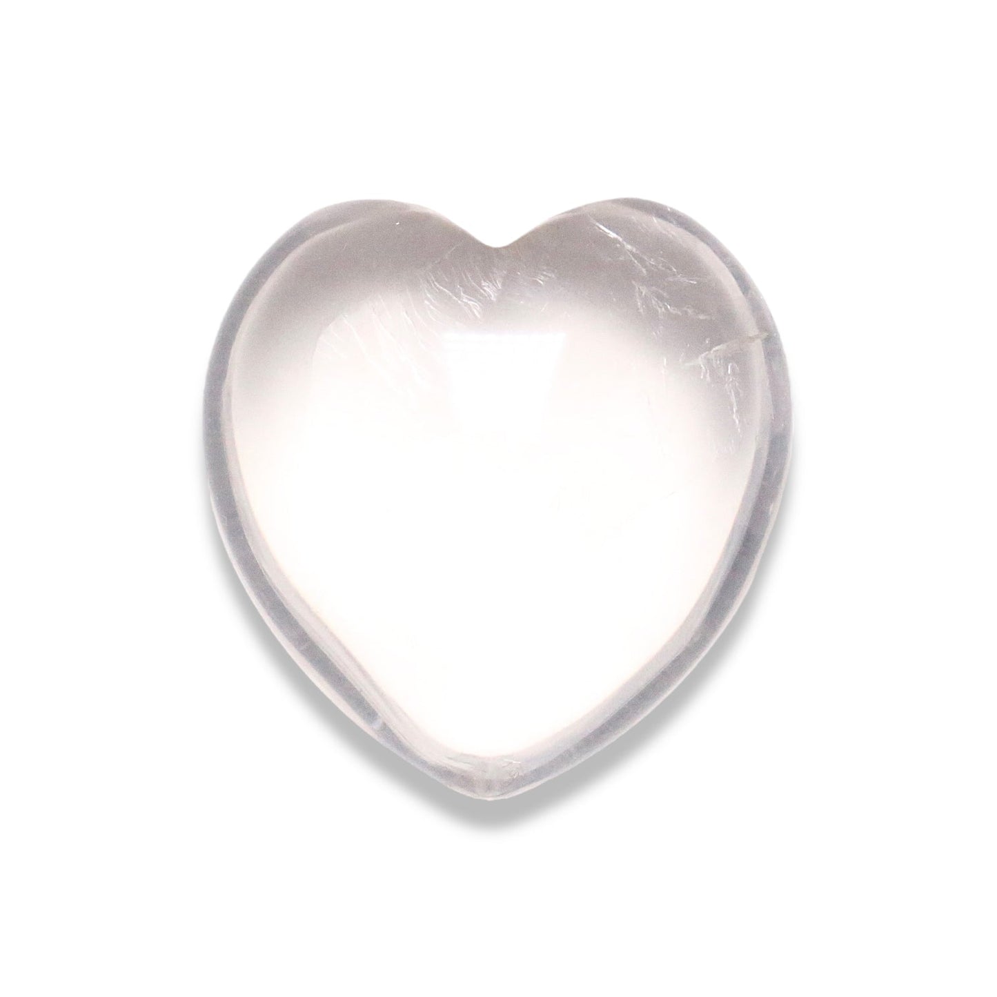 Coeur Cristal de roche à l'unité - Foliesbijoux