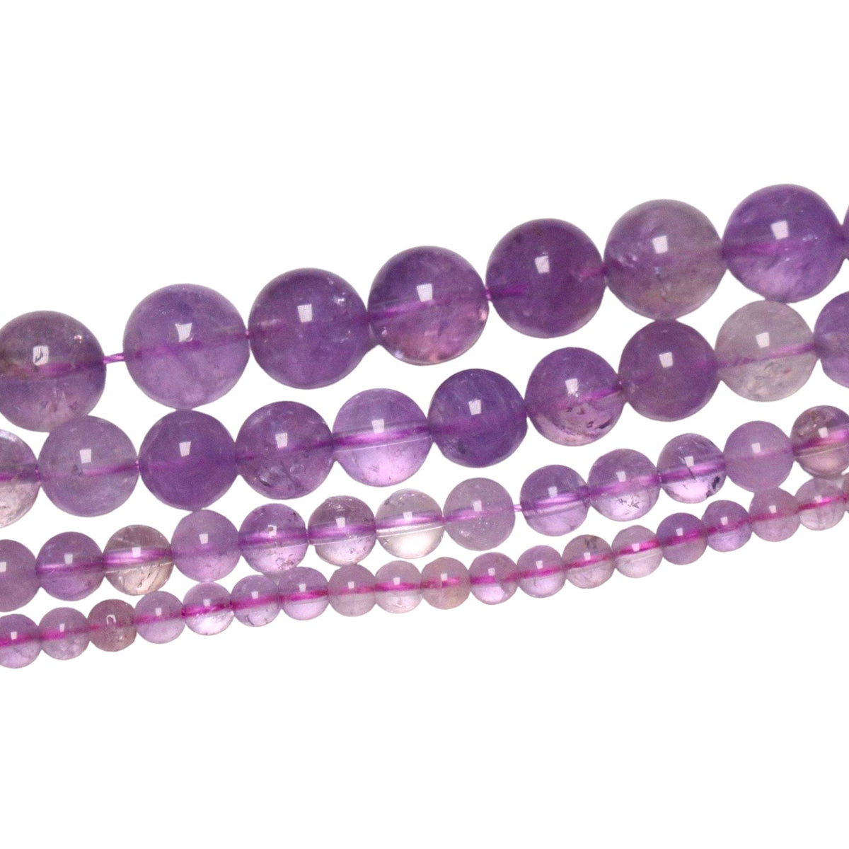 Fil de perle Améthyste Lavande AA - Foliesbijoux