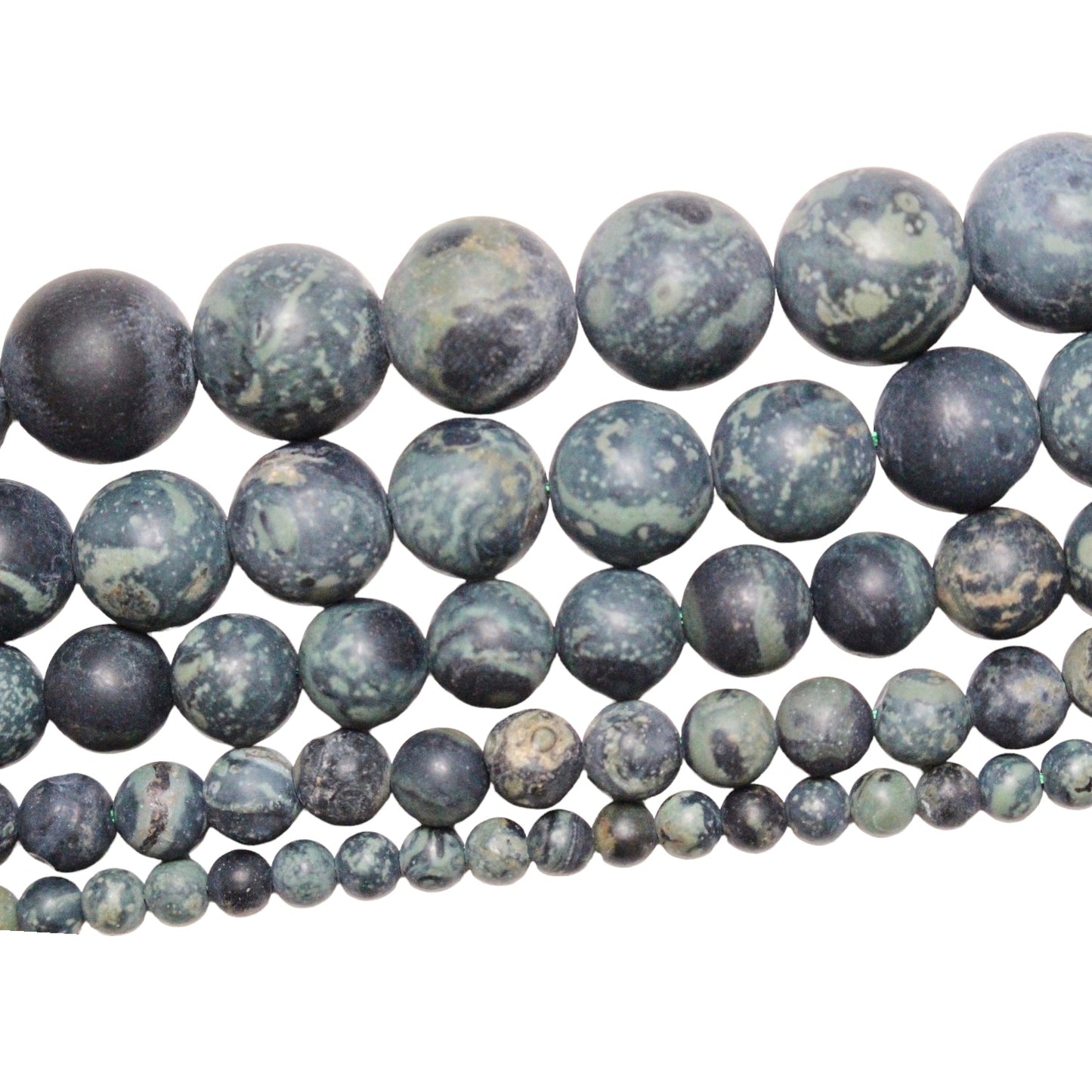 Fil de perle Jaspe kambaba mat A - Foliesbijoux