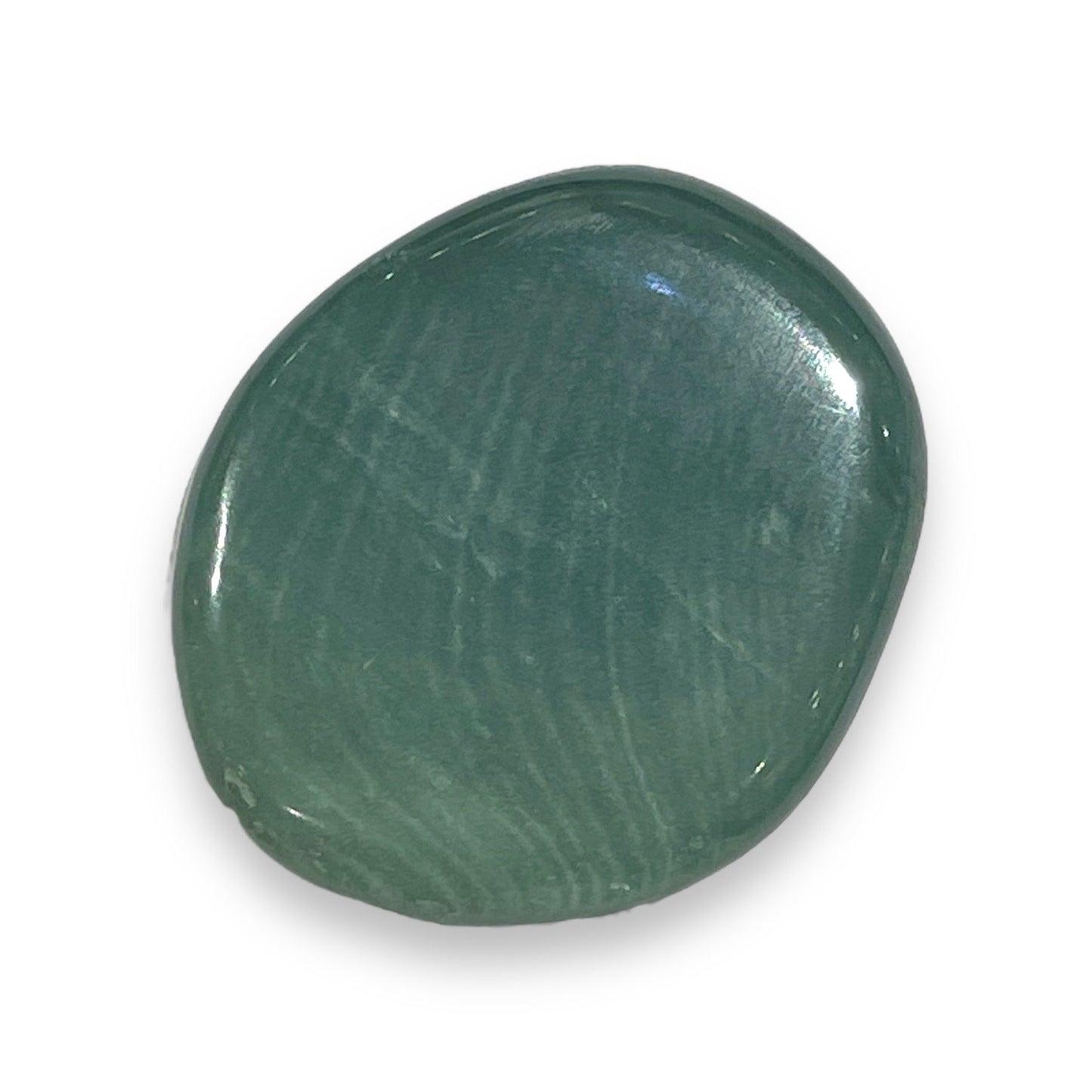 Galet plat en Jaspe vert - Foliesbijoux