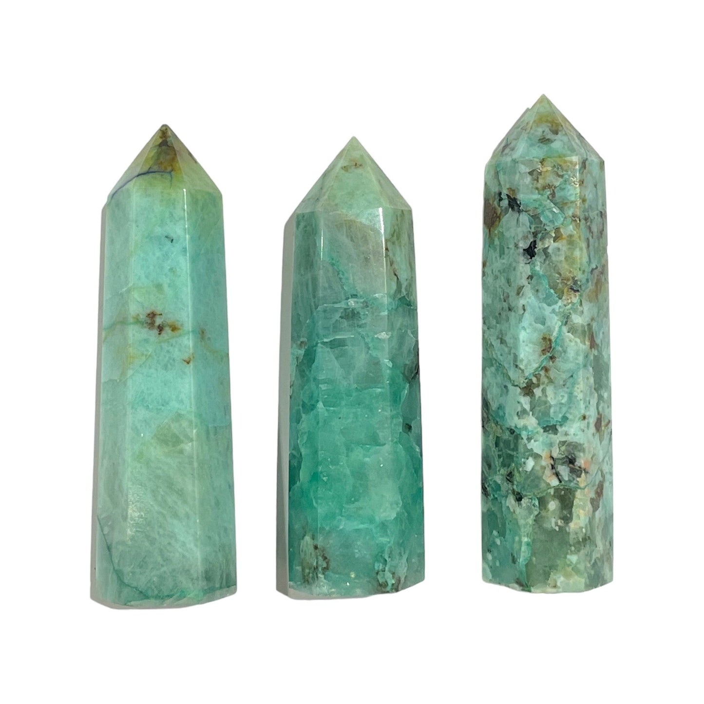 Pointe en Calcédoine verte - Foliesbijoux