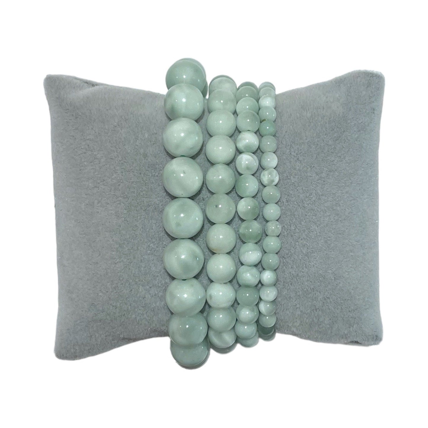 Bracelet Pierre de lune verte-Garniérite A+ - Foliesbijoux